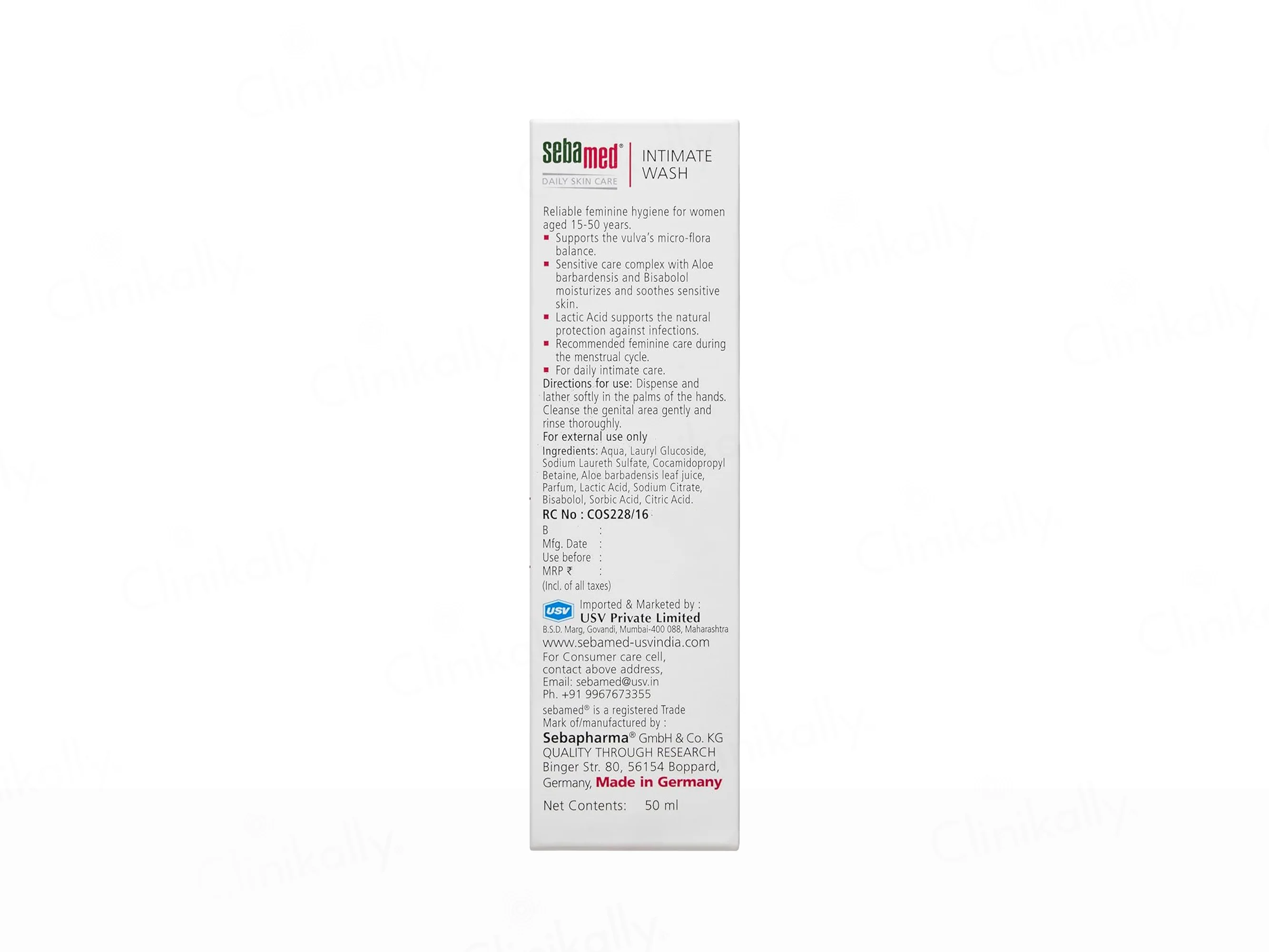 Sebamed Intimate Wash For Women Aged 15-50 - Image 3