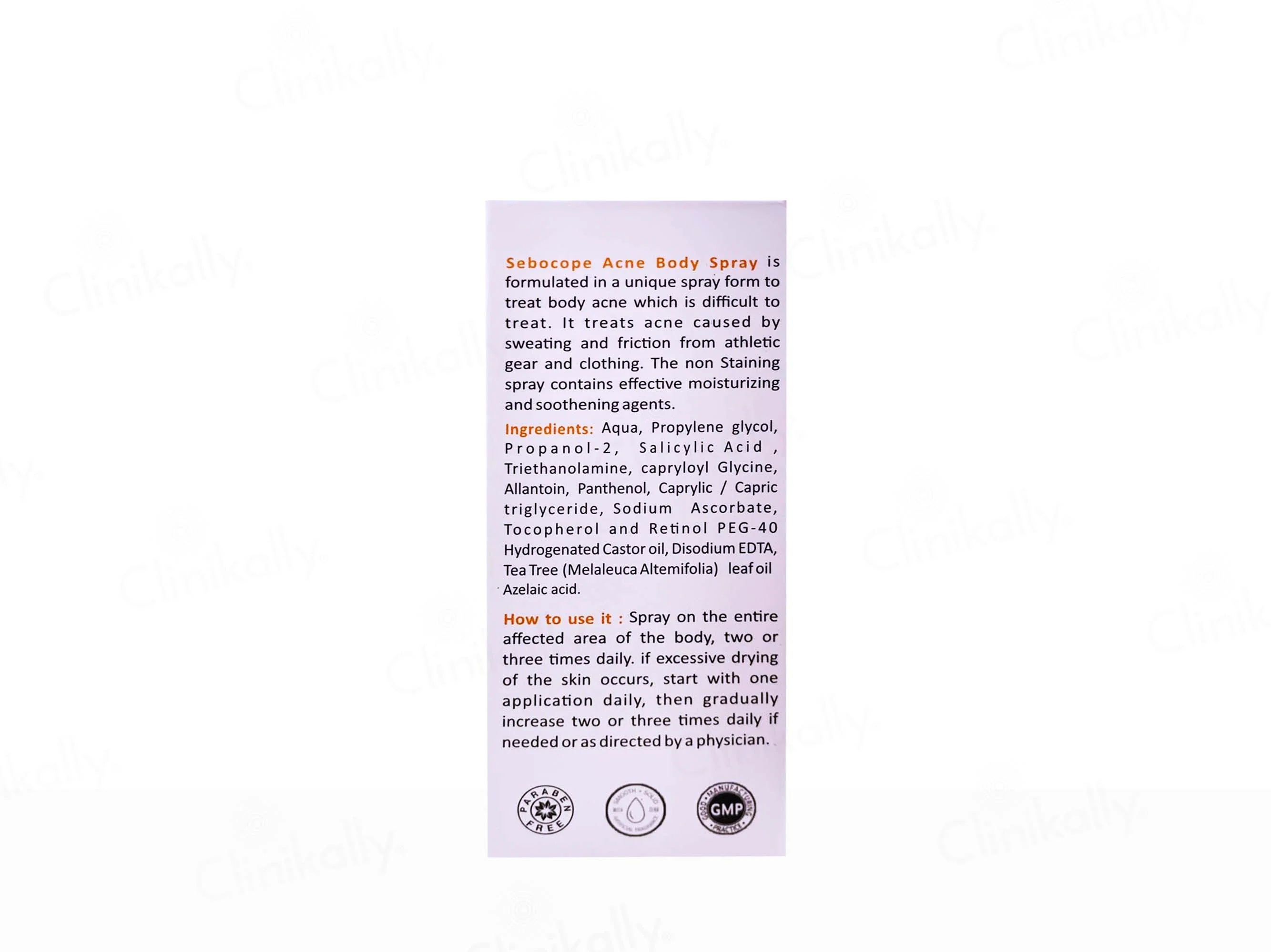 Sebocop Acne Body Spray - Image 2