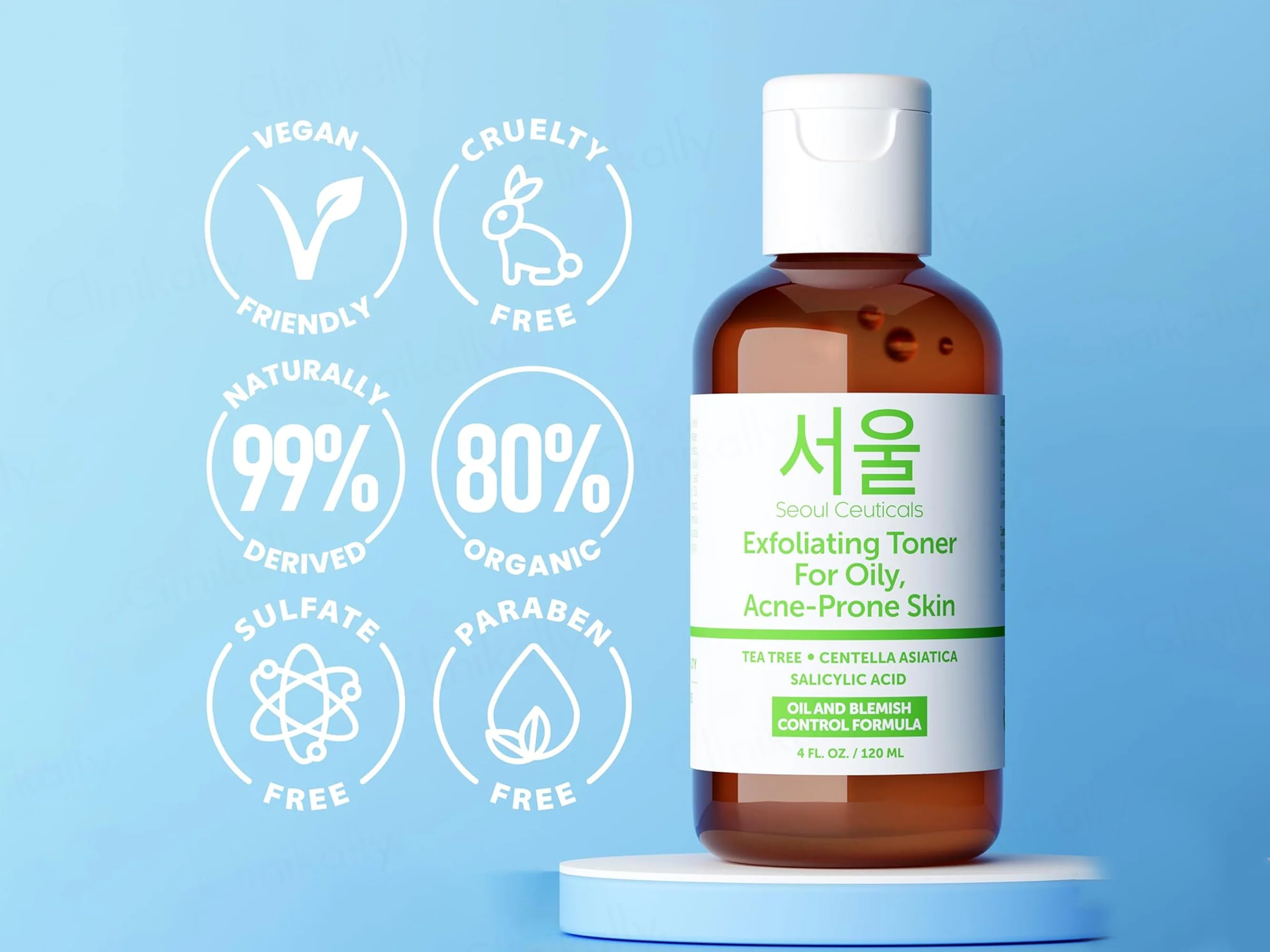 SeoulCeuticals Exfoliating Toner For Oily Acne-Prone Skin - Image 3
