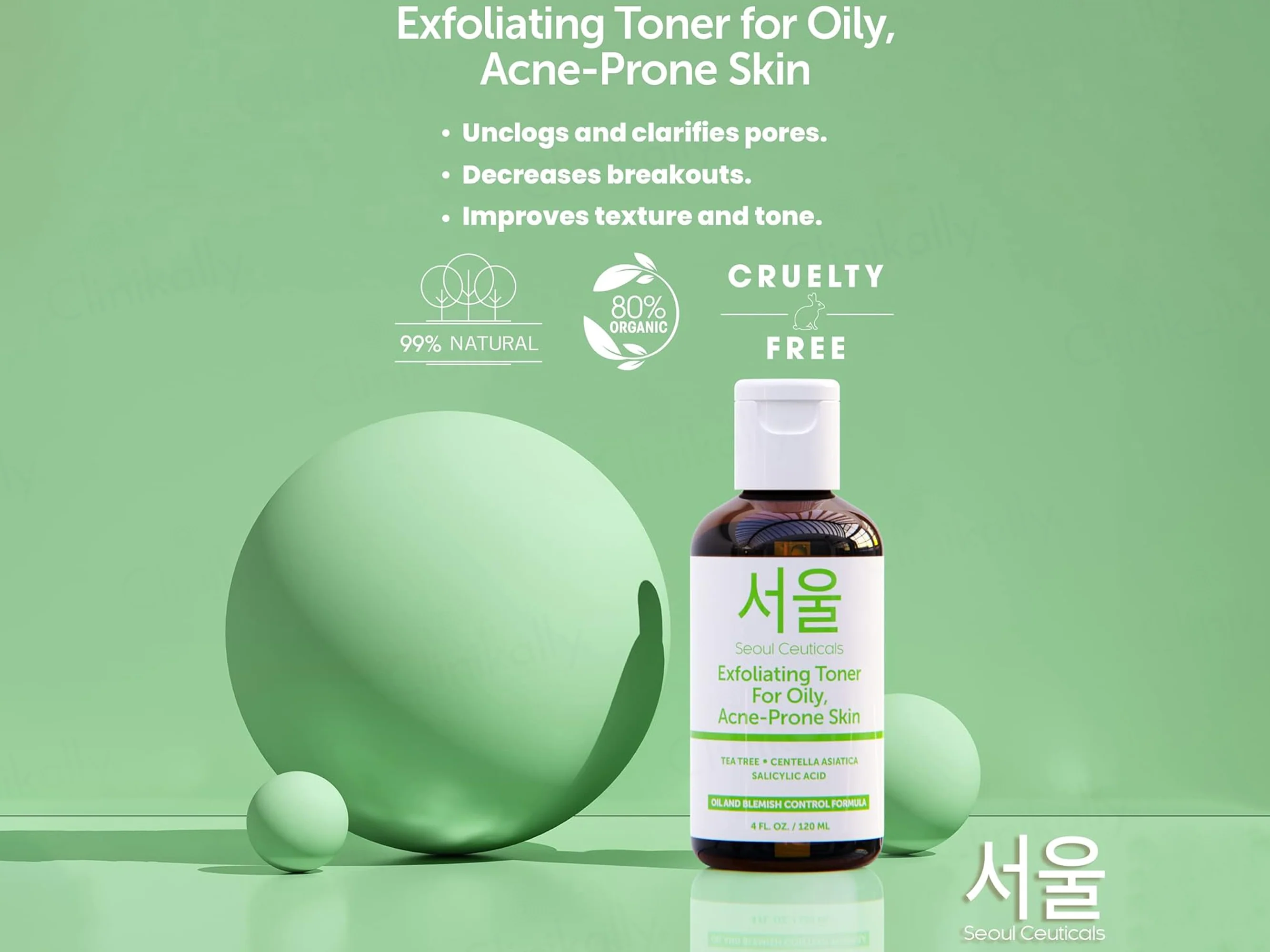 SeoulCeuticals Exfoliating Toner For Oily Acne-Prone Skin - Image 6