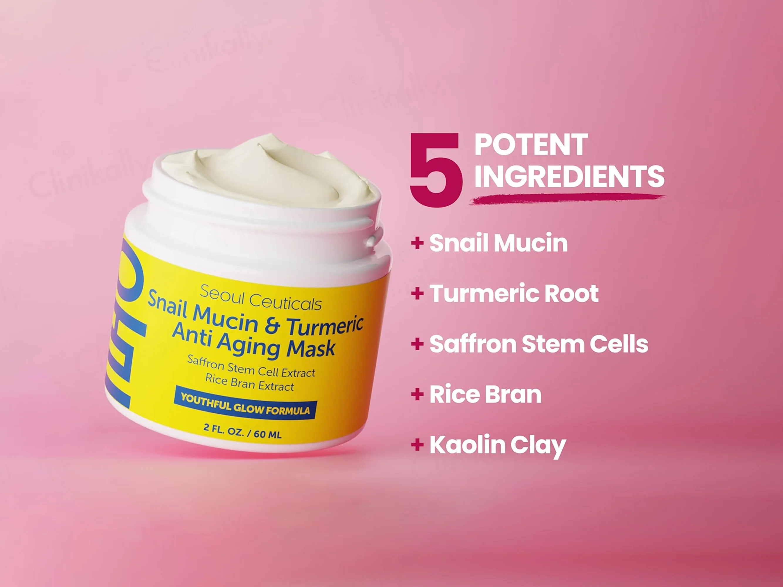 SeoulCeuticals Snail Mucin & Turmeric Anti Aging Mask - Image 3
