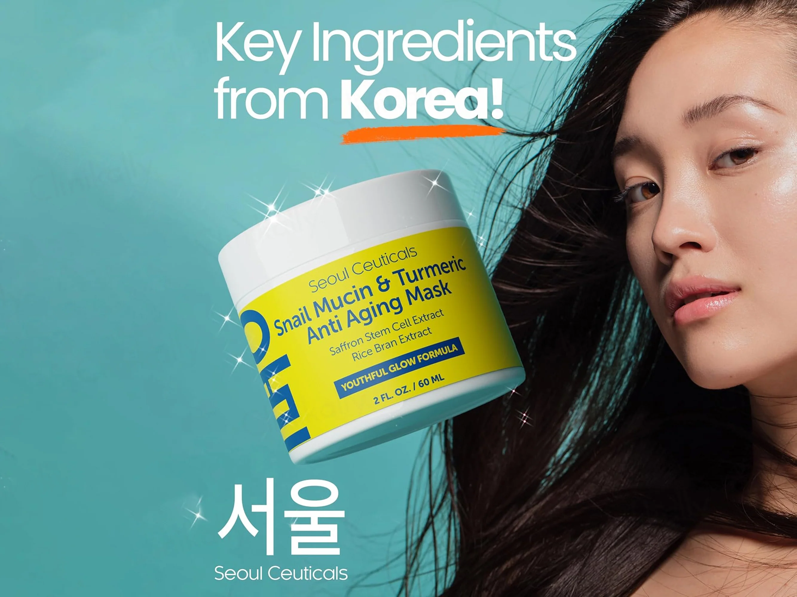 SeoulCeuticals Snail Mucin & Turmeric Anti Aging Mask - Image 4
