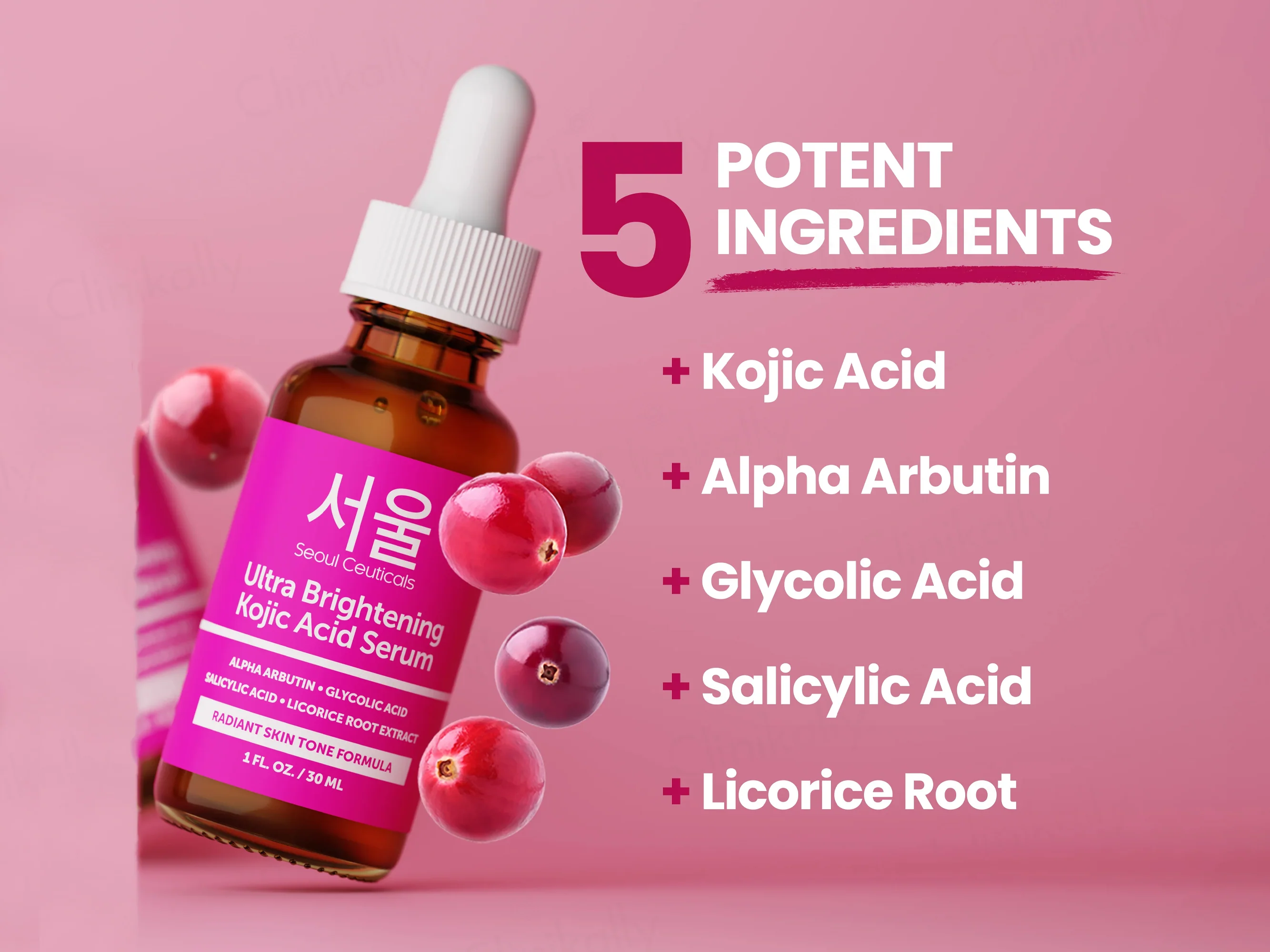SeoulCeuticals Ultra Brightening Kojic Acid Face Serum - Image 3