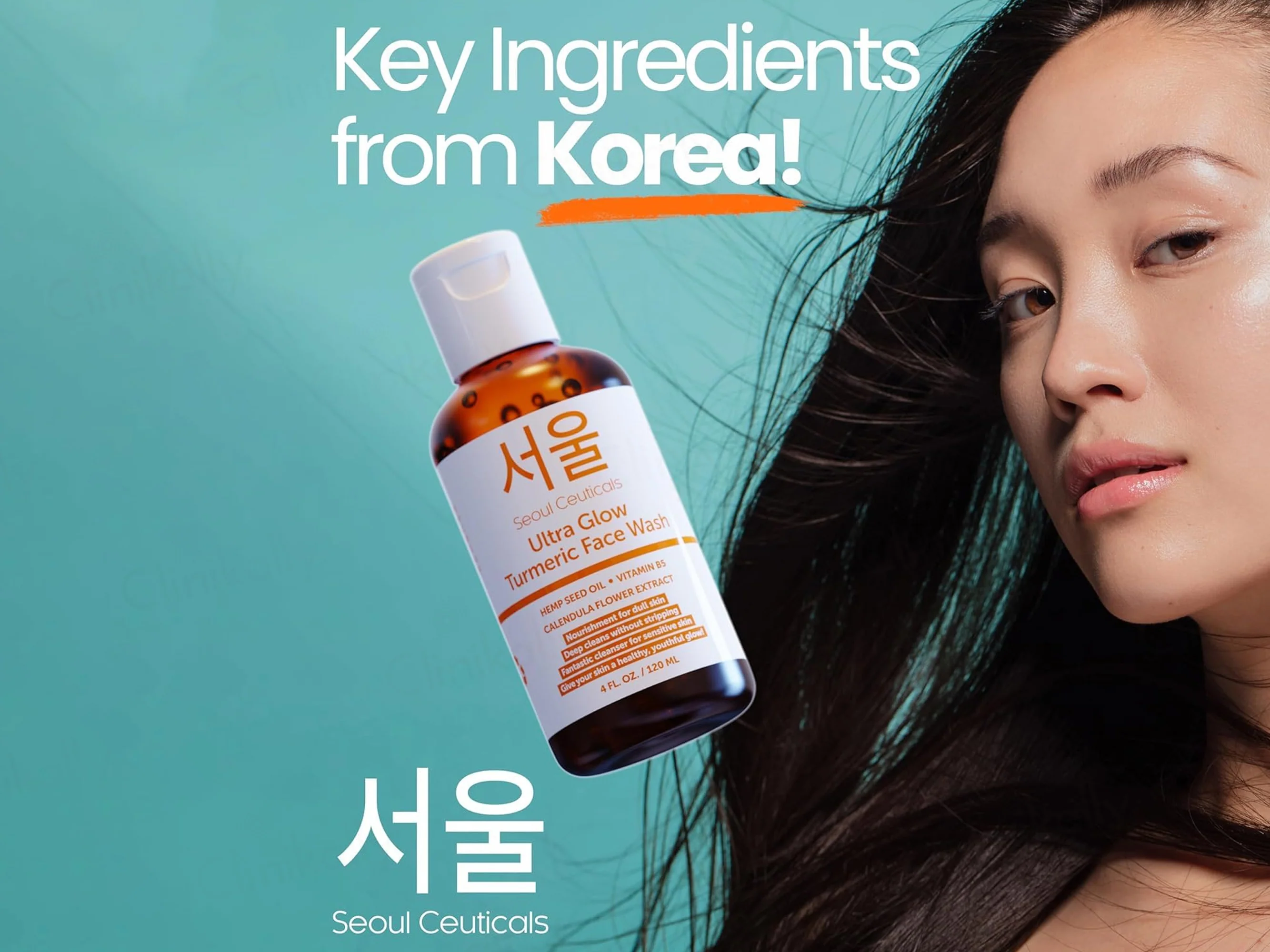 SeoulCeuticals Ultra Glow Turmeric Face Wash - Image 3