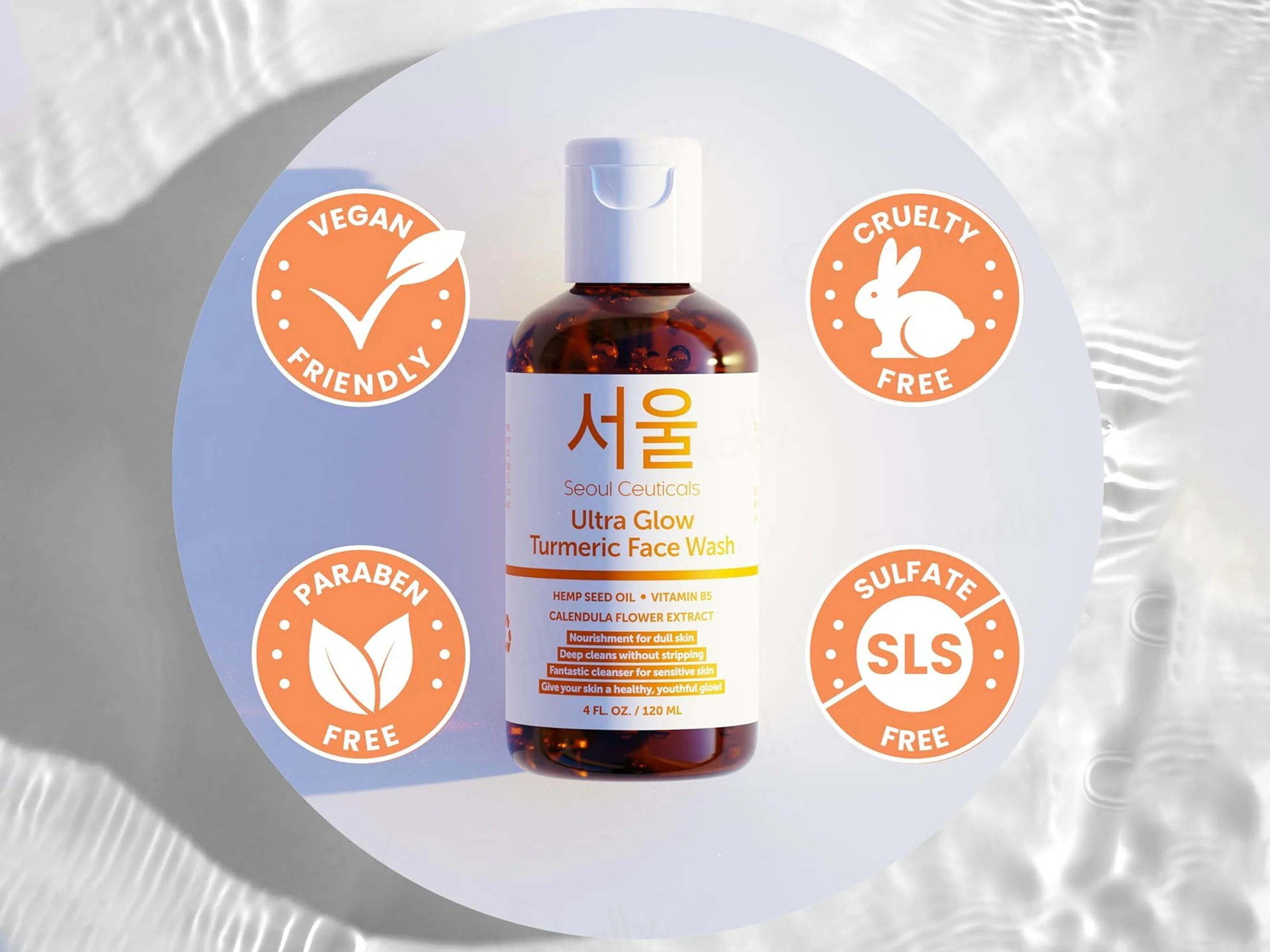 SeoulCeuticals Ultra Glow Turmeric Face Wash - Image 5
