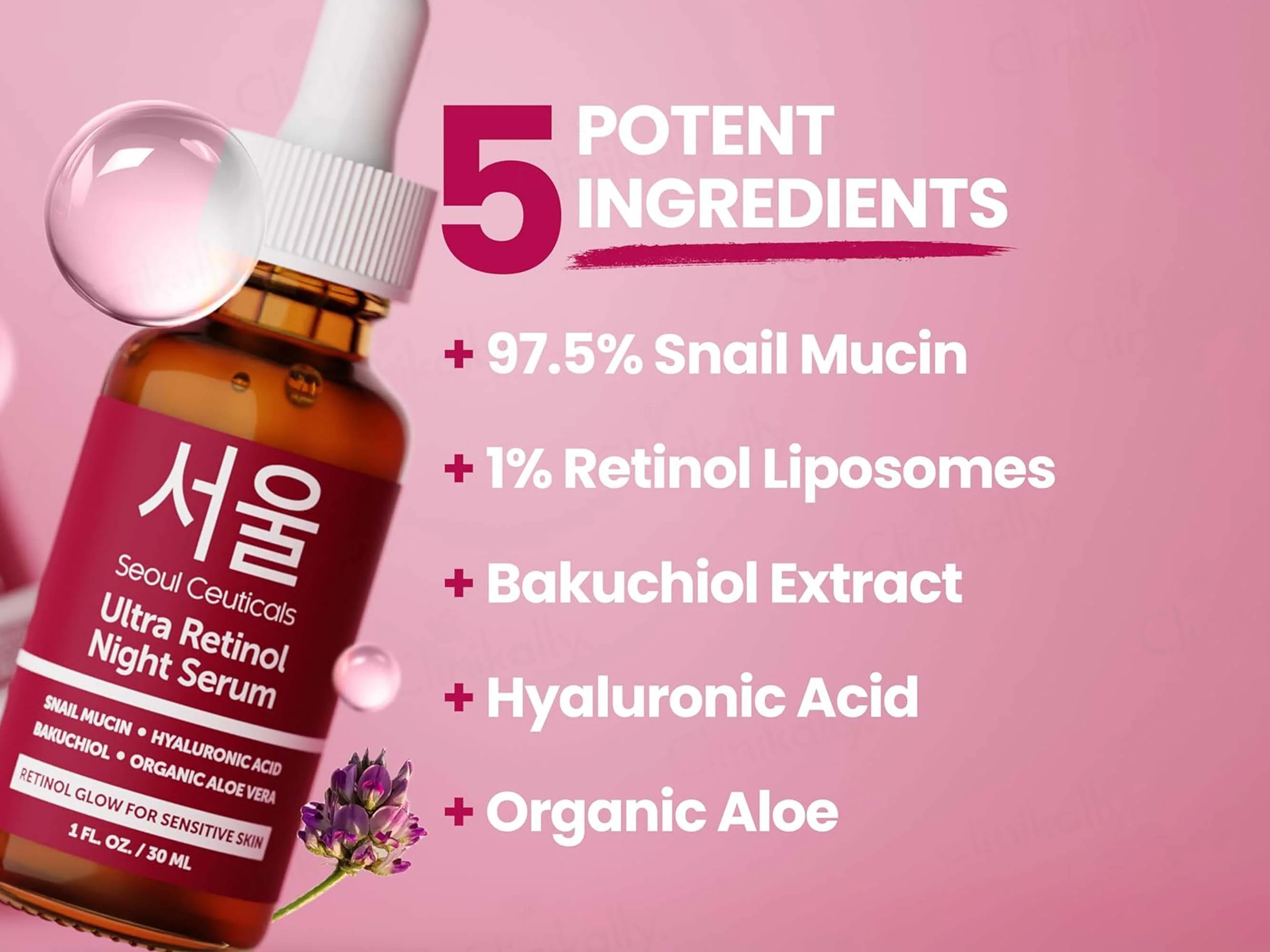 SeoulCeuticals Ultra Retinol Night Face Serum For Sensitive Skin - Image 3