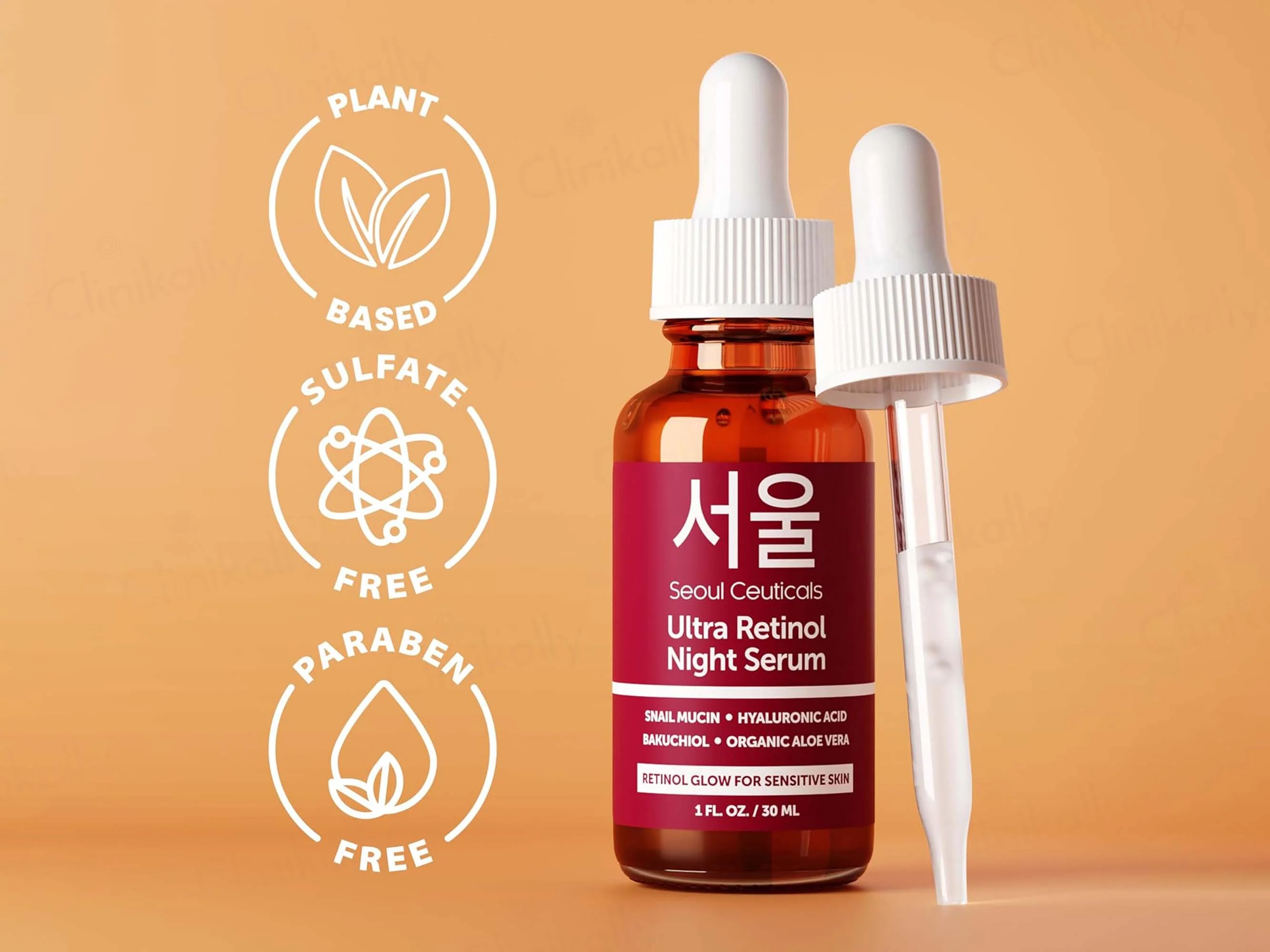 SeoulCeuticals Ultra Retinol Night Face Serum For Sensitive Skin - Image 4