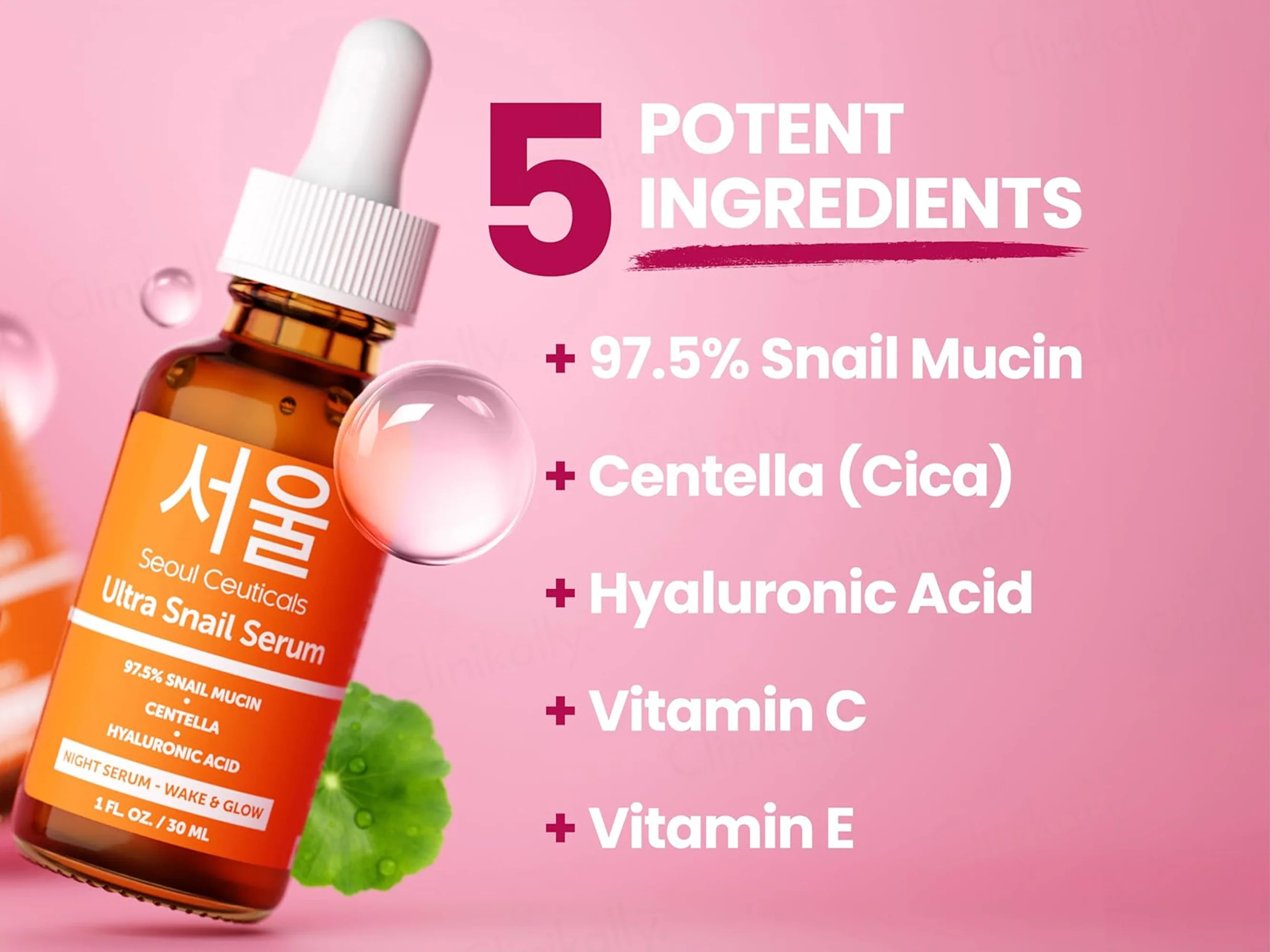 SeoulCeuticals Ultra Snail Mucin Night Face Serum - Image 2