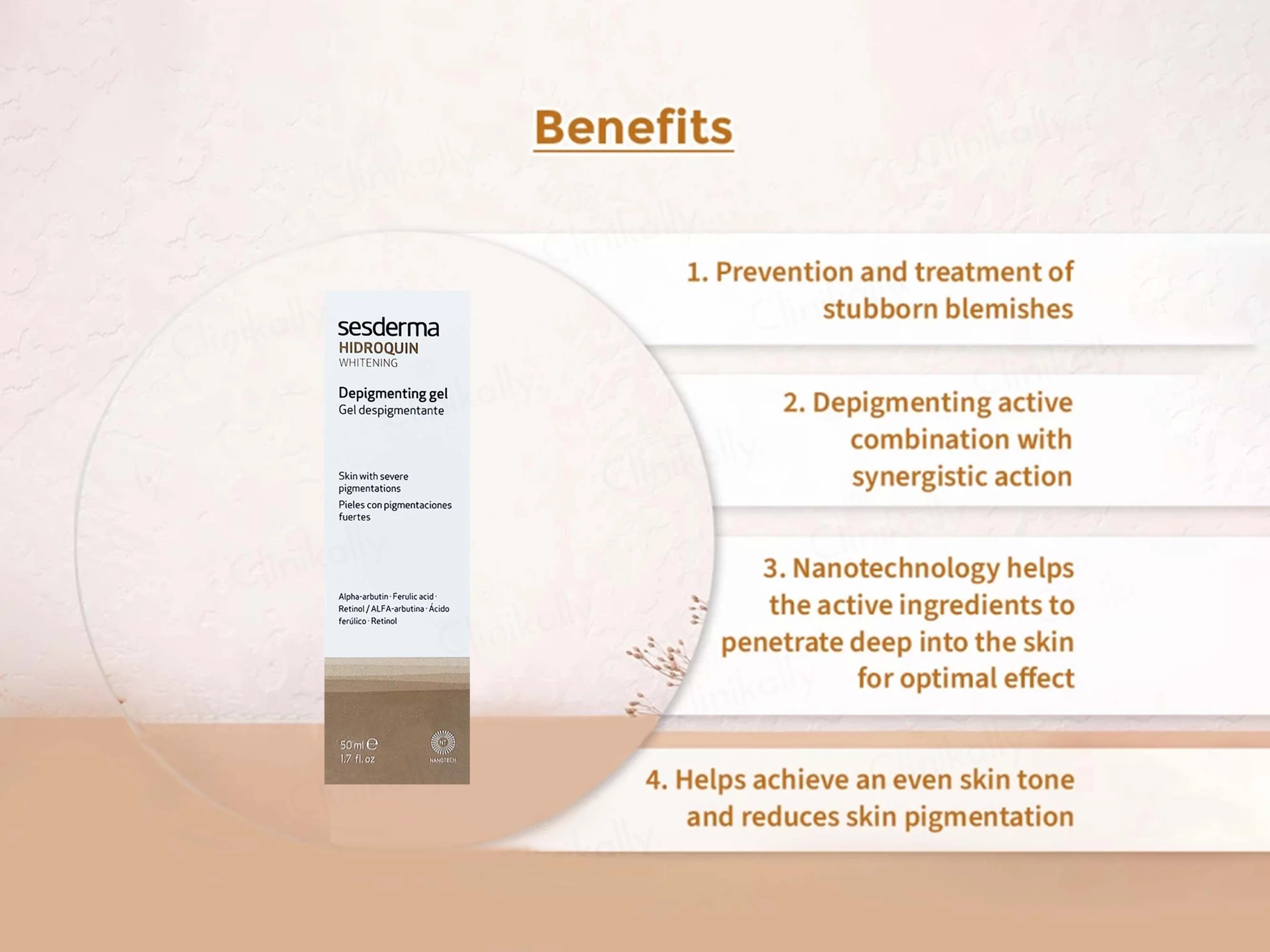 Sesderma Hidroquin Whitening Depigmenting Gel - Image 2