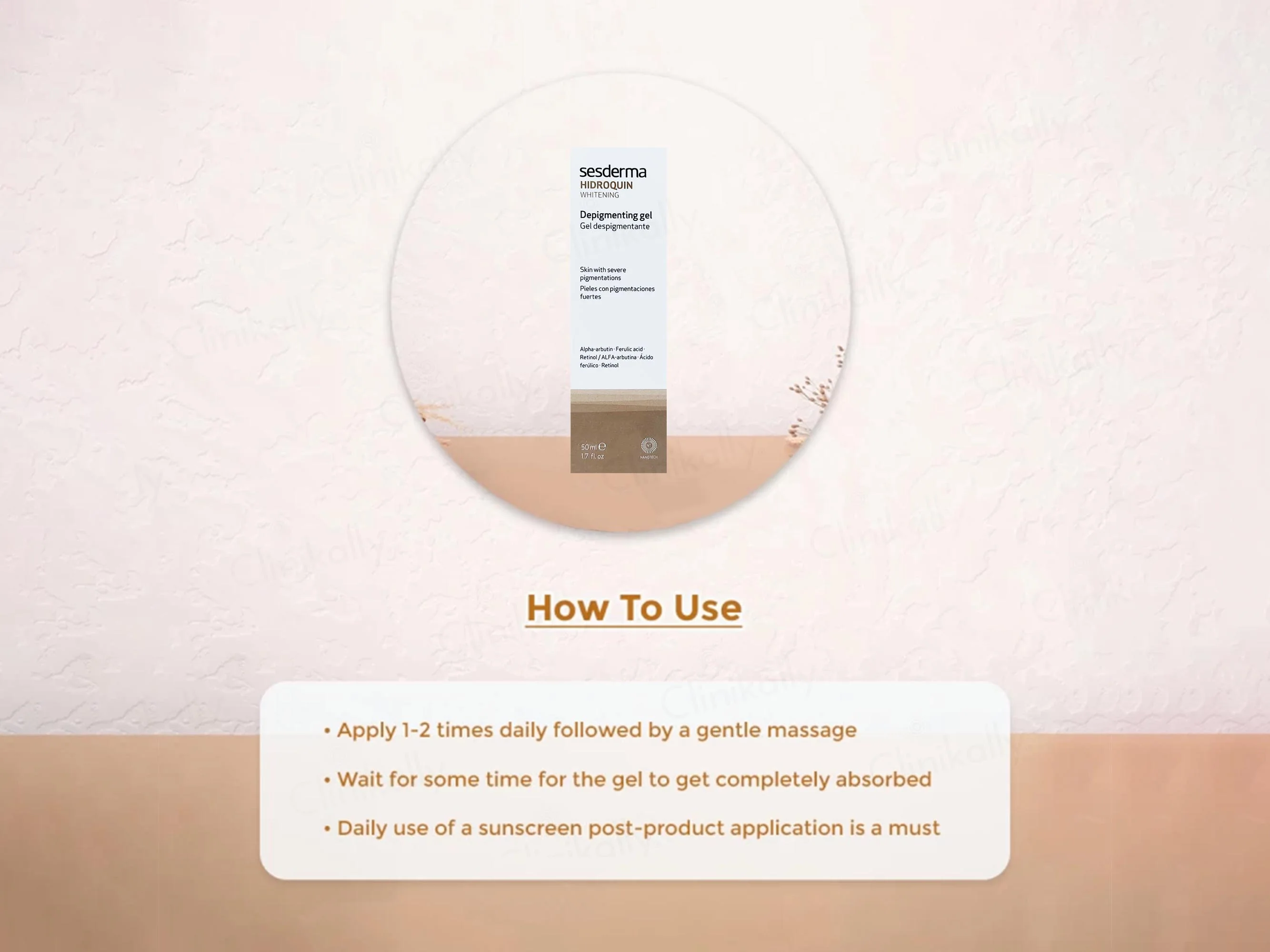 Sesderma Hidroquin Whitening Depigmenting Gel - Image 4