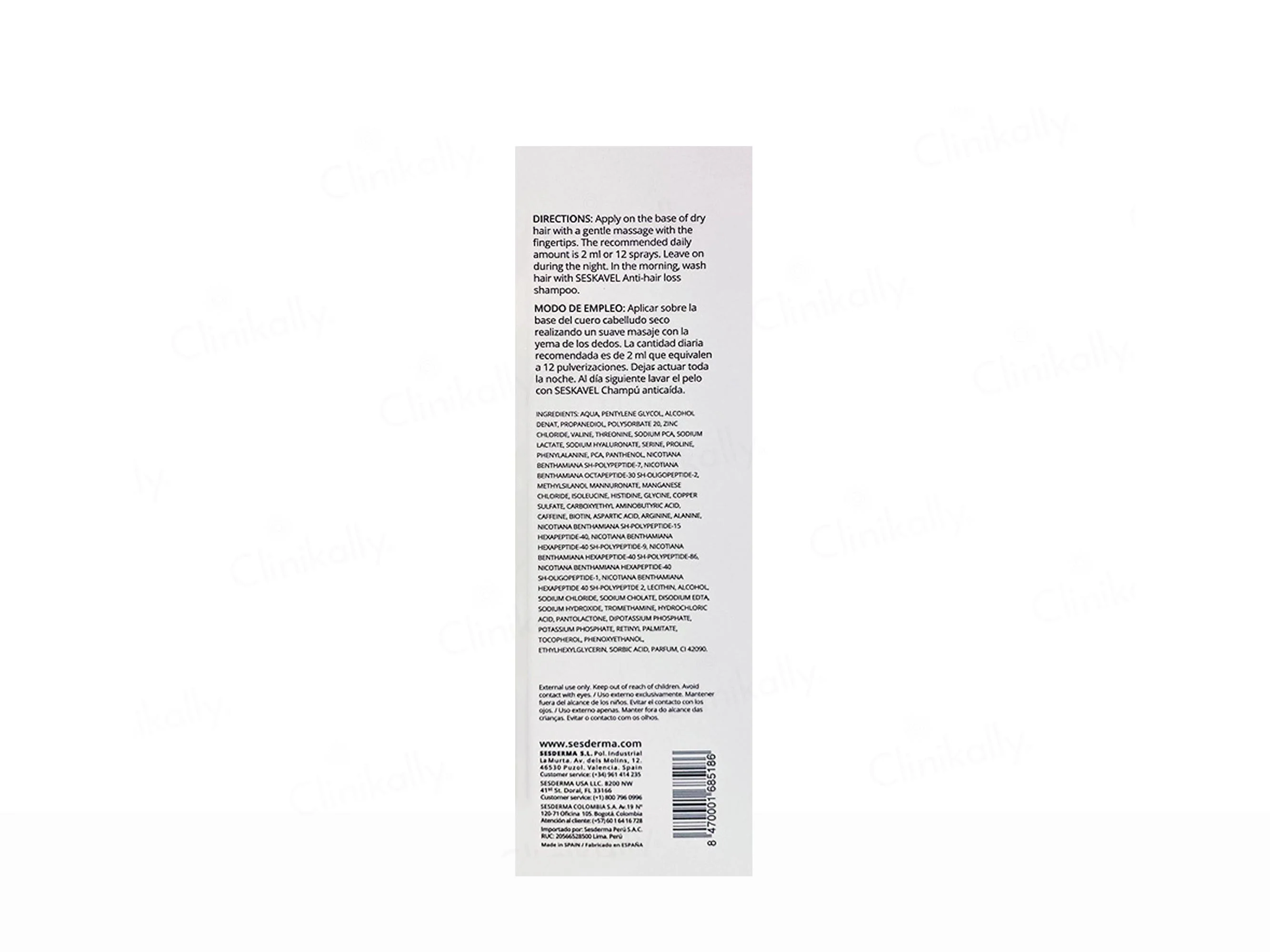 Sesderma Seskavel Growth Anti-Hair Loss Lotion - Image 4