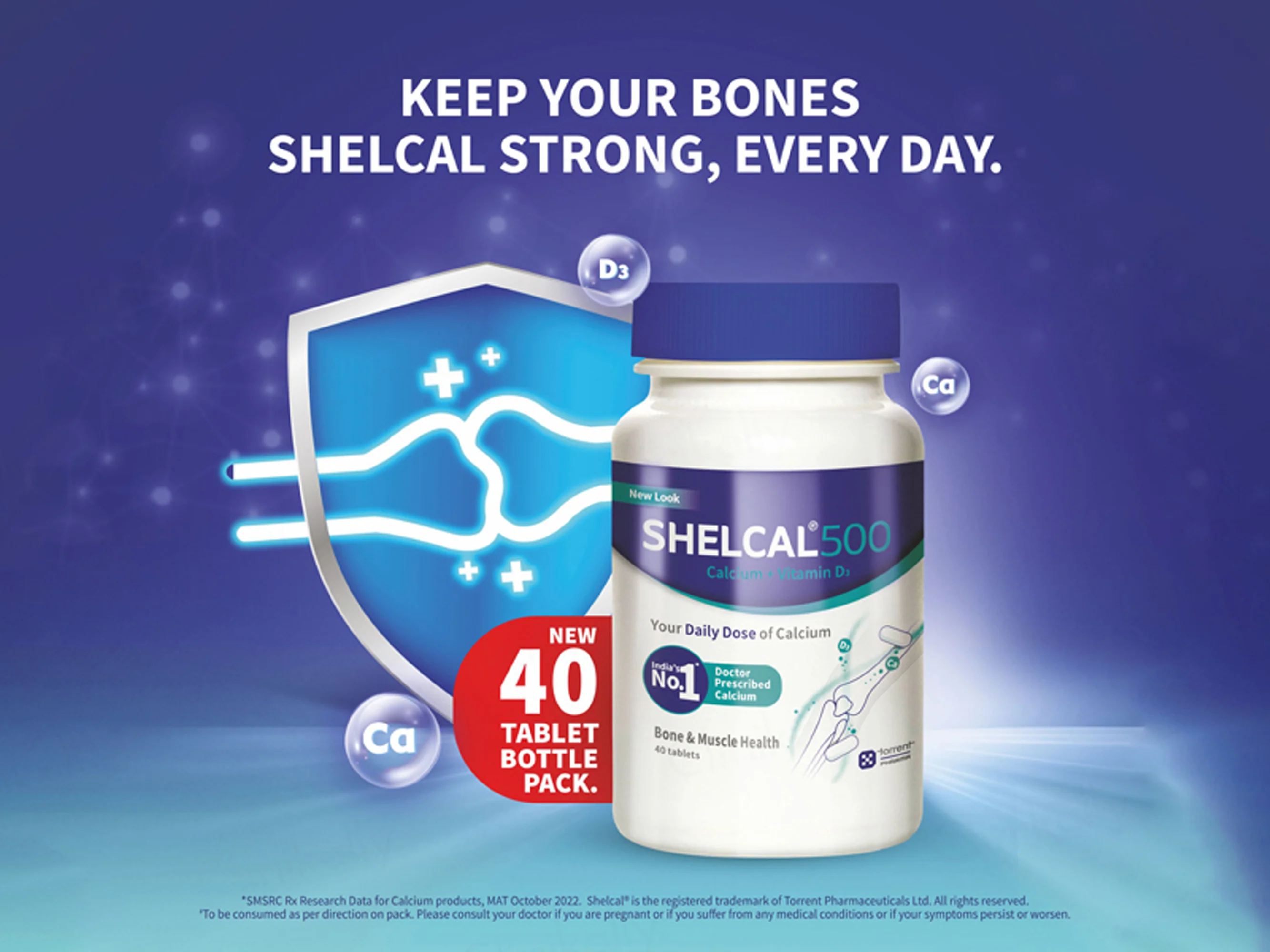 Shelcal 500 Calcium & Vitamin D3 Bone & Muscle Health Tablet - Image 10