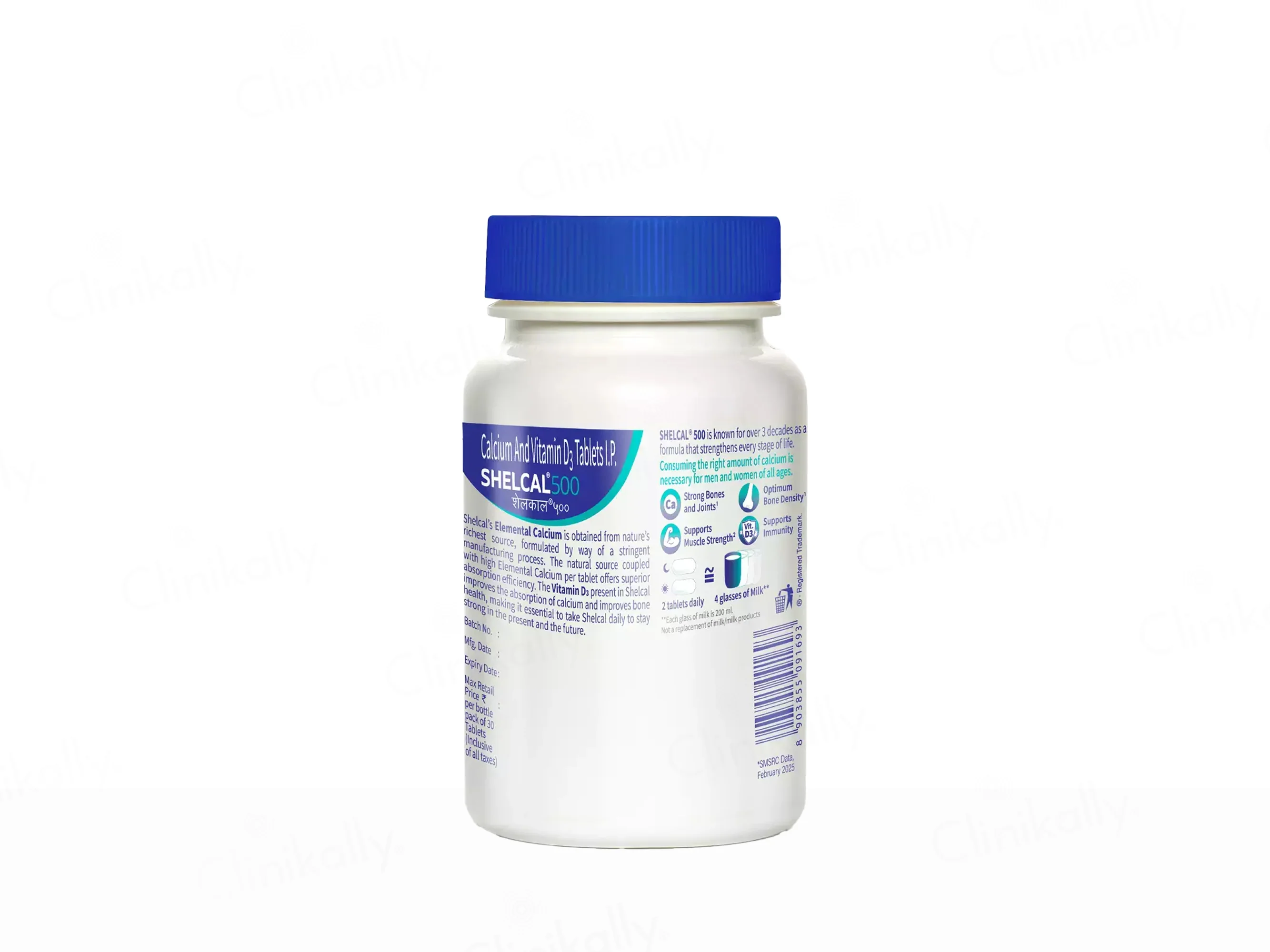 Shelcal 500 Calcium & Vitamin D3 Bone & Muscle Health Tablet - Image 7