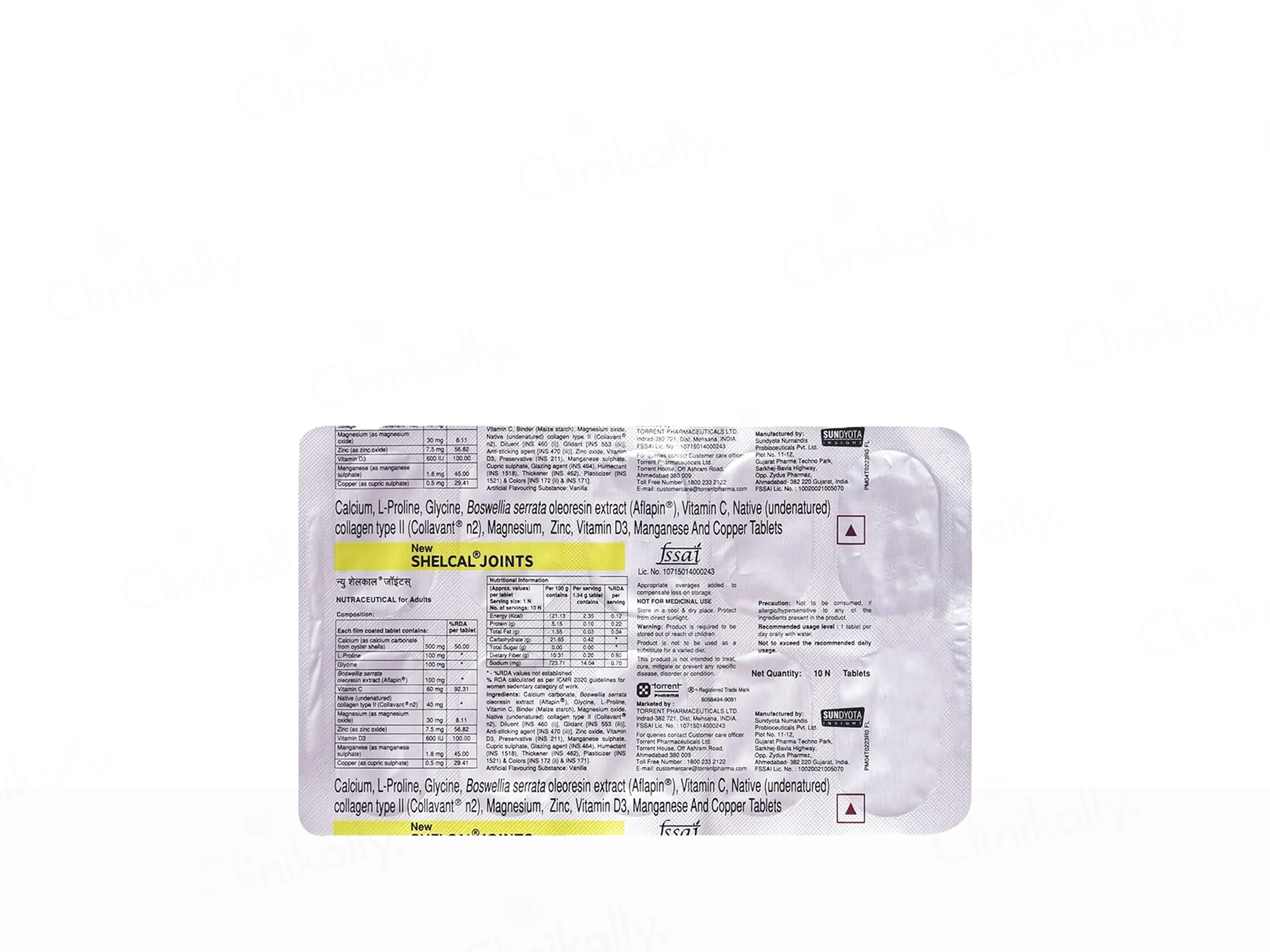Shelcal Joints Nutraceutical Tablet For Adults - Image 3