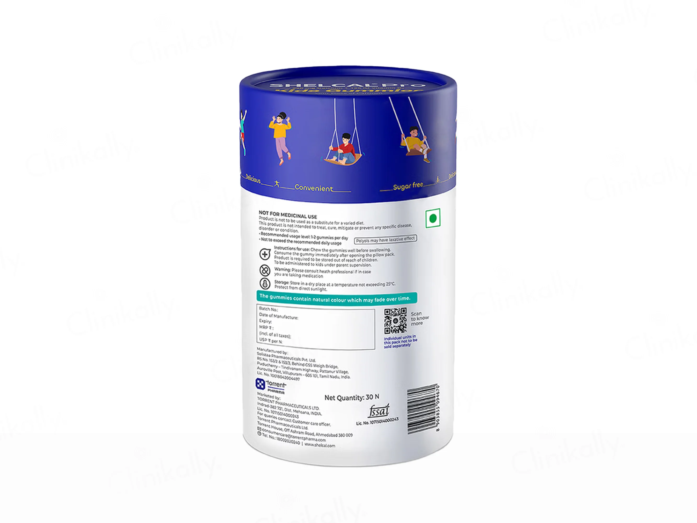 Shelcal Pro Kids Calcium & Vitamin D3 Sugar Free Gummies - Lemon & Orange And Mixed Berries Flavour - Image 3