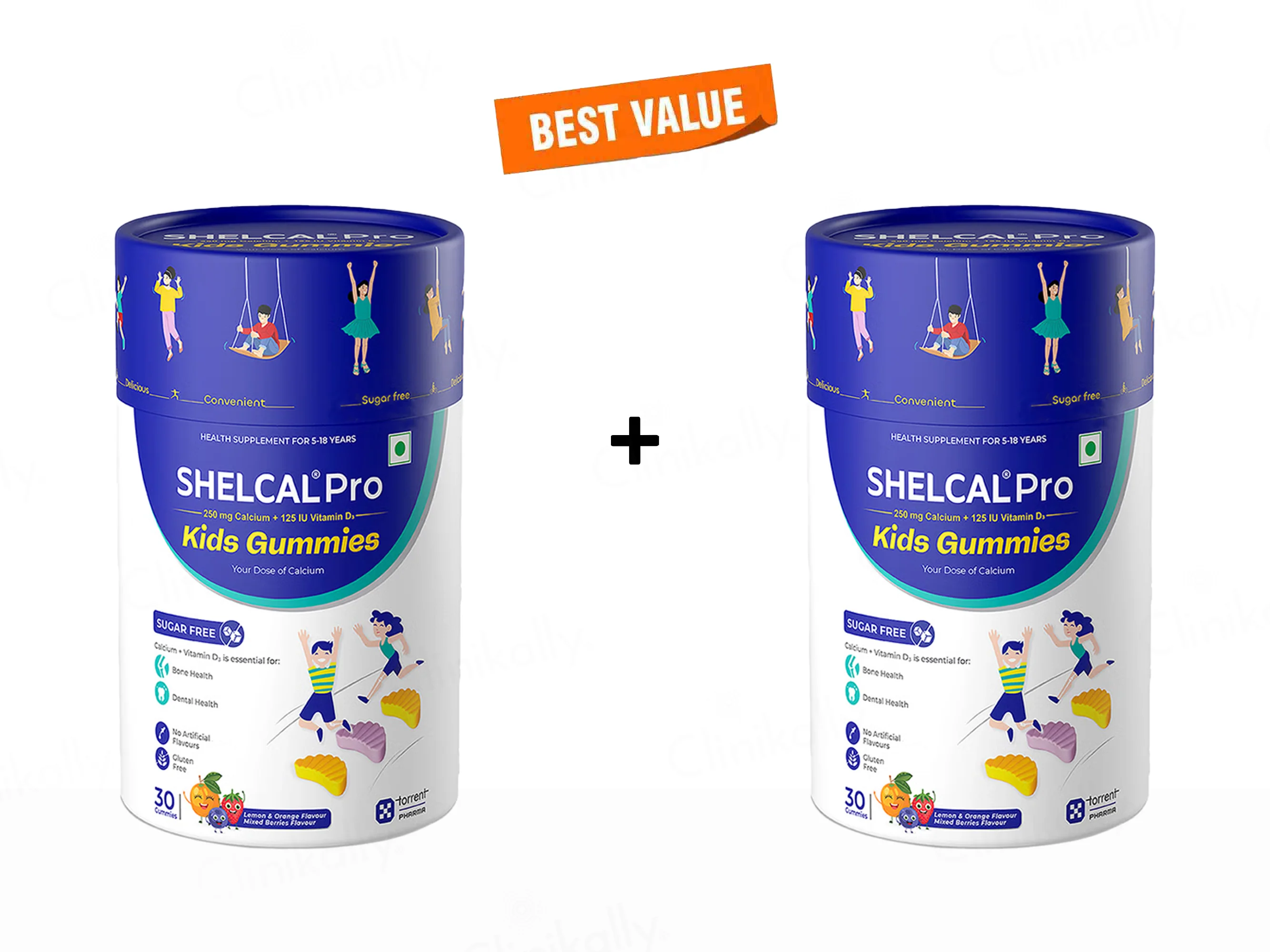 Shelcal Pro Kids Calcium & Vitamin D3 Sugar Free Gummies - Lemon & Orange And Mixed Berries Flavour - Image 4