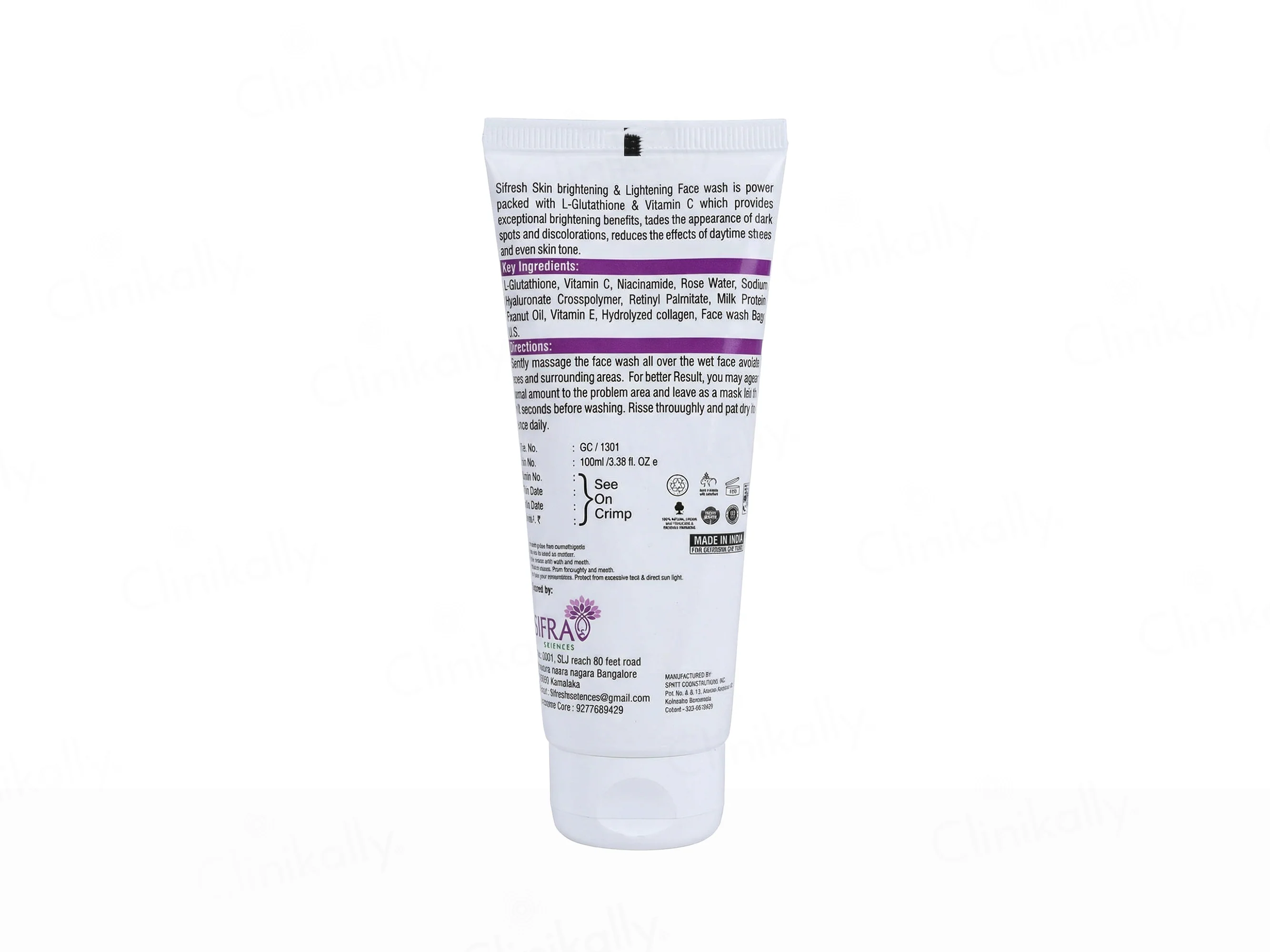Sifresh Skin Brightening & Lightening Face Wash - Image 3