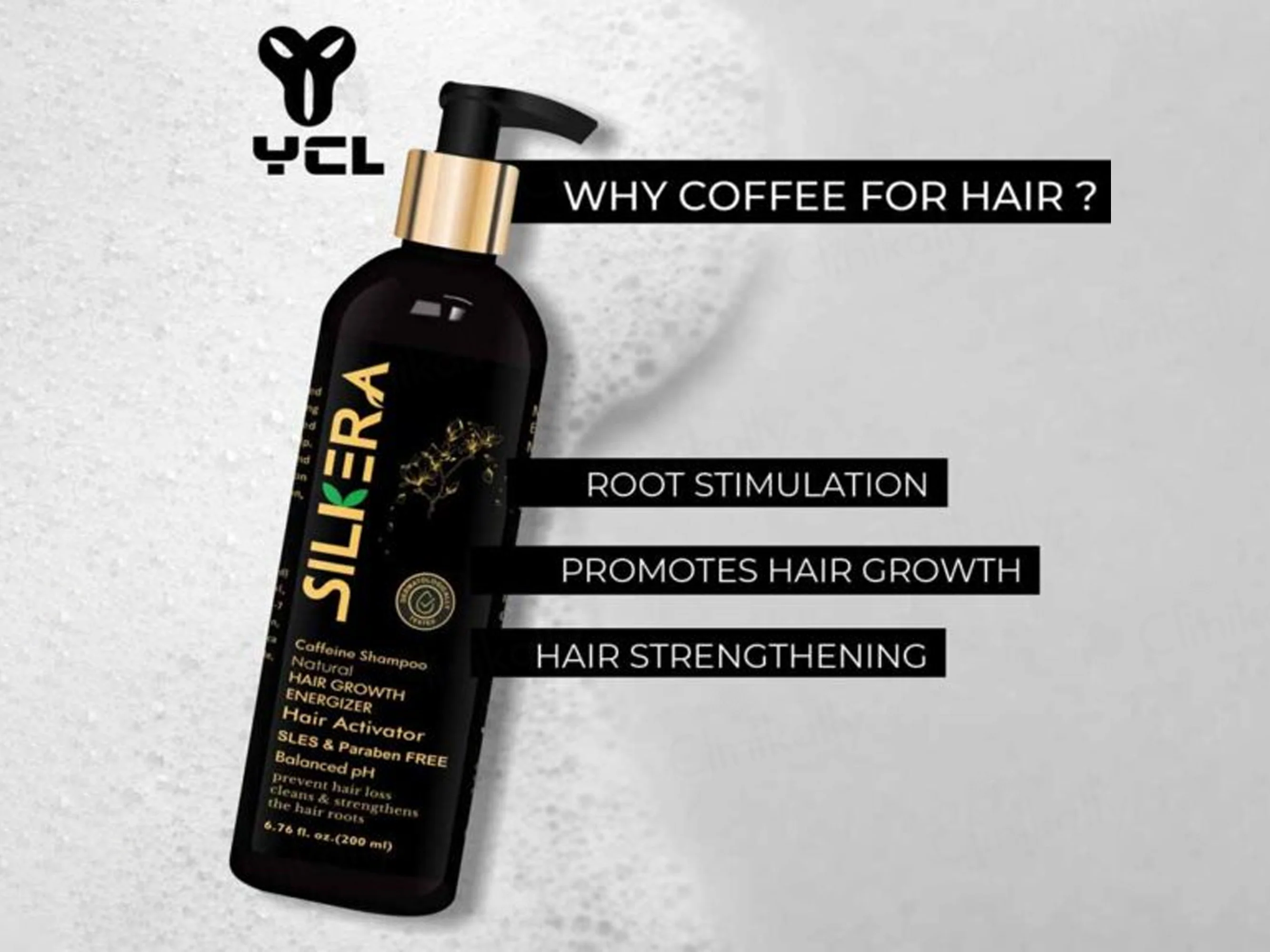 Silkera Natural Caffeine Hair Growth Energizer Shampoo - Image 4