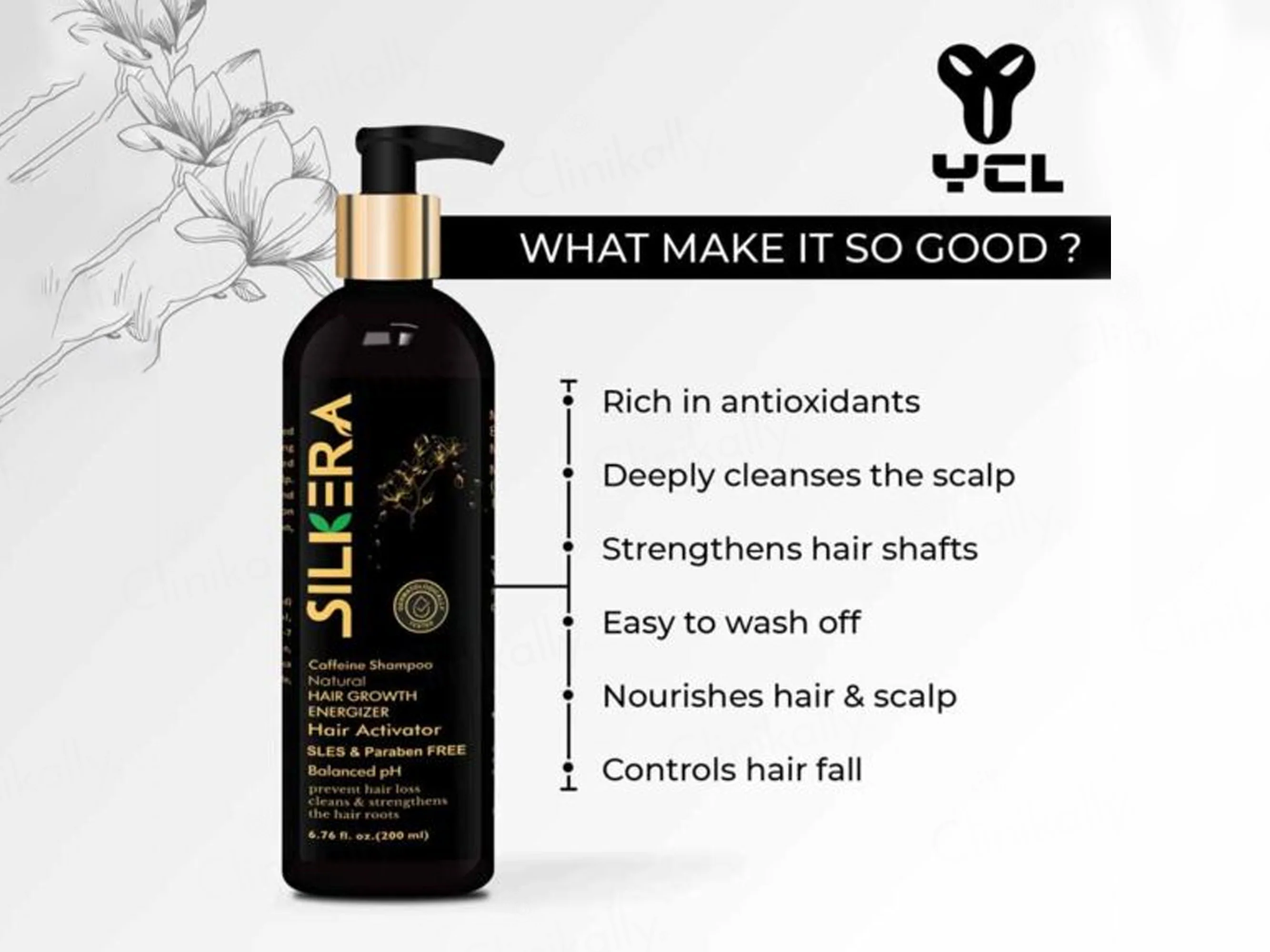 Silkera Natural Caffeine Hair Growth Energizer Shampoo - Image 5