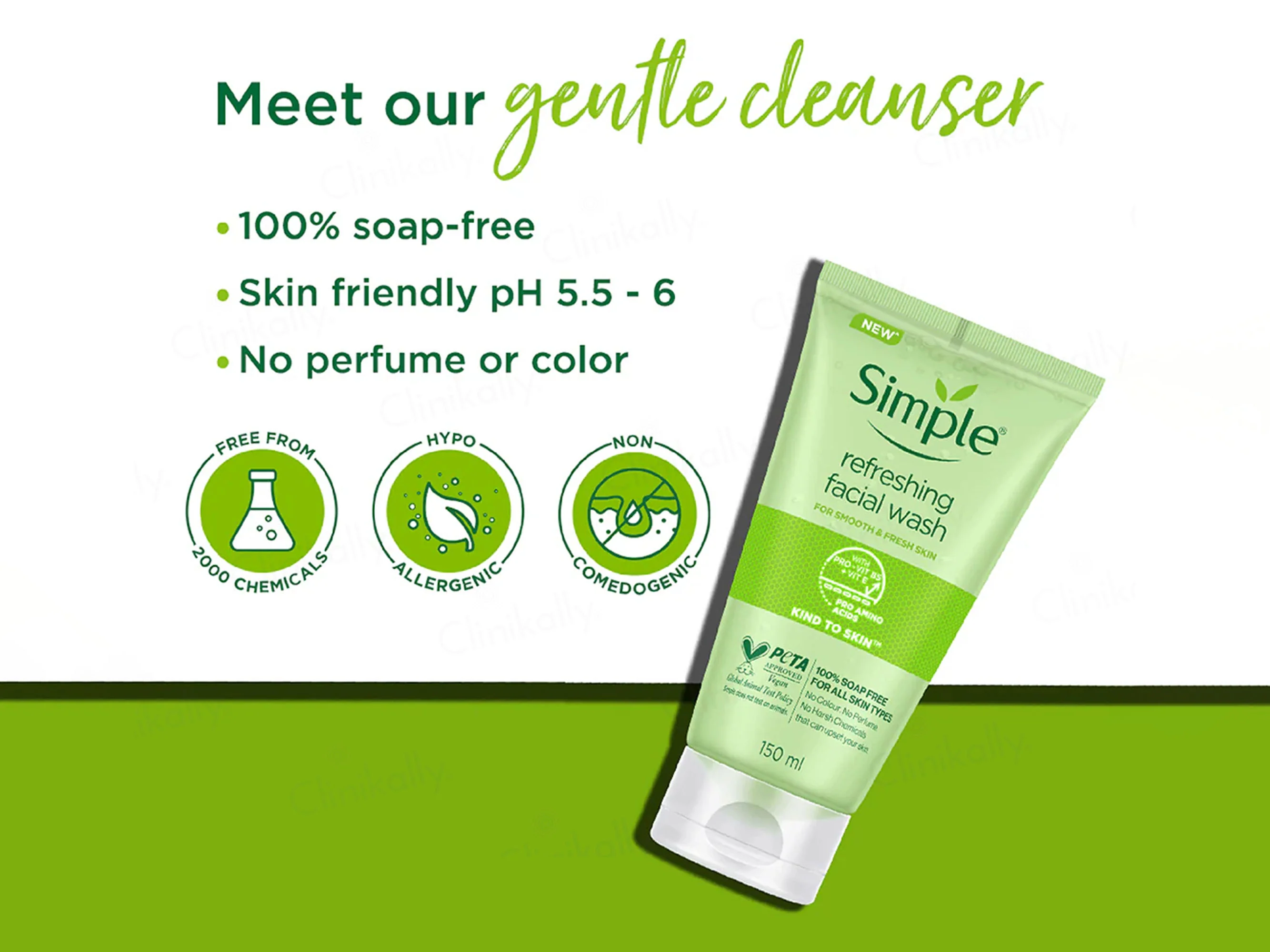 Simple Kind To Skin Refreshing Facial Wash - Image 3