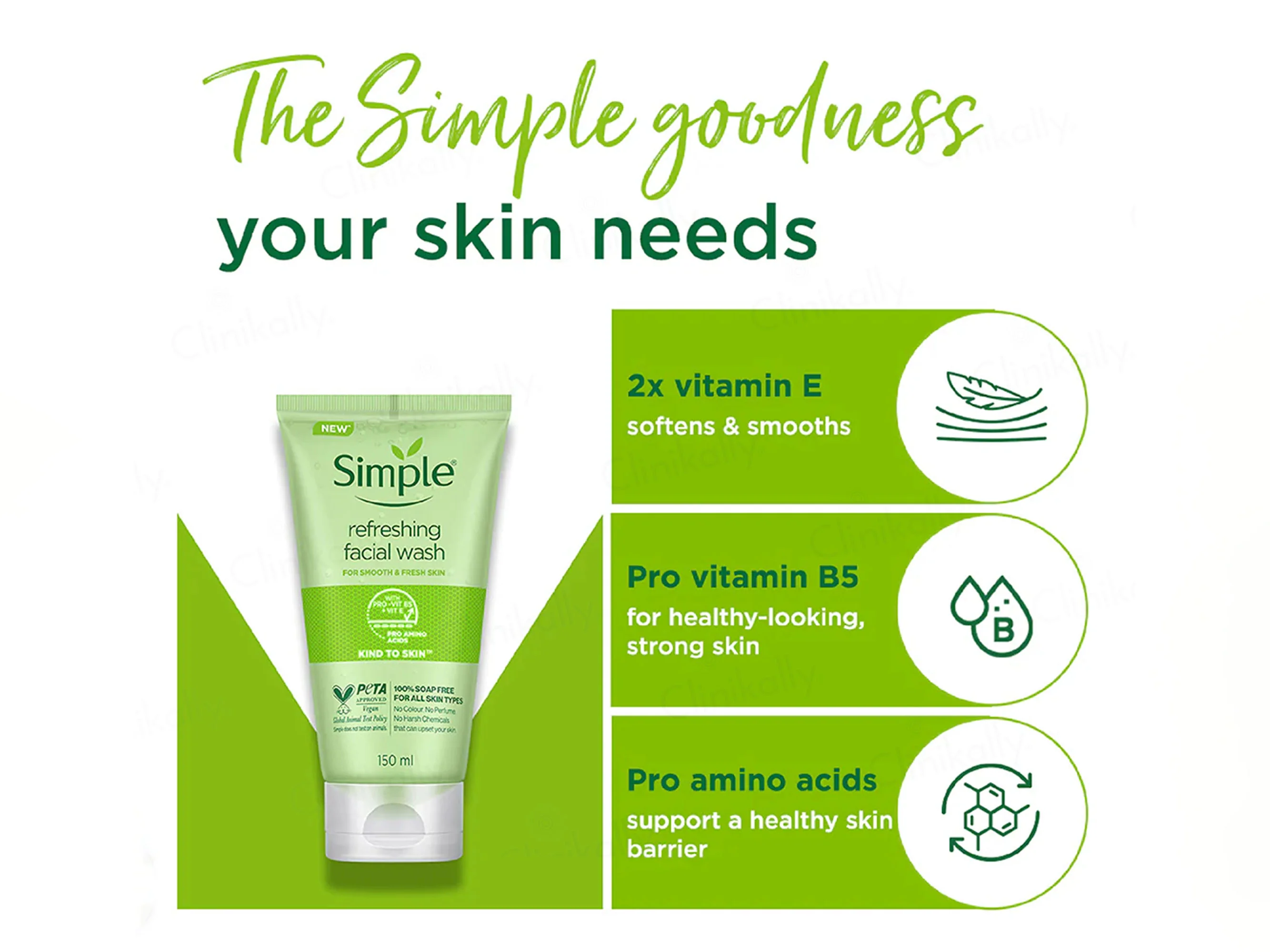 Simple Kind To Skin Refreshing Facial Wash - Image 5
