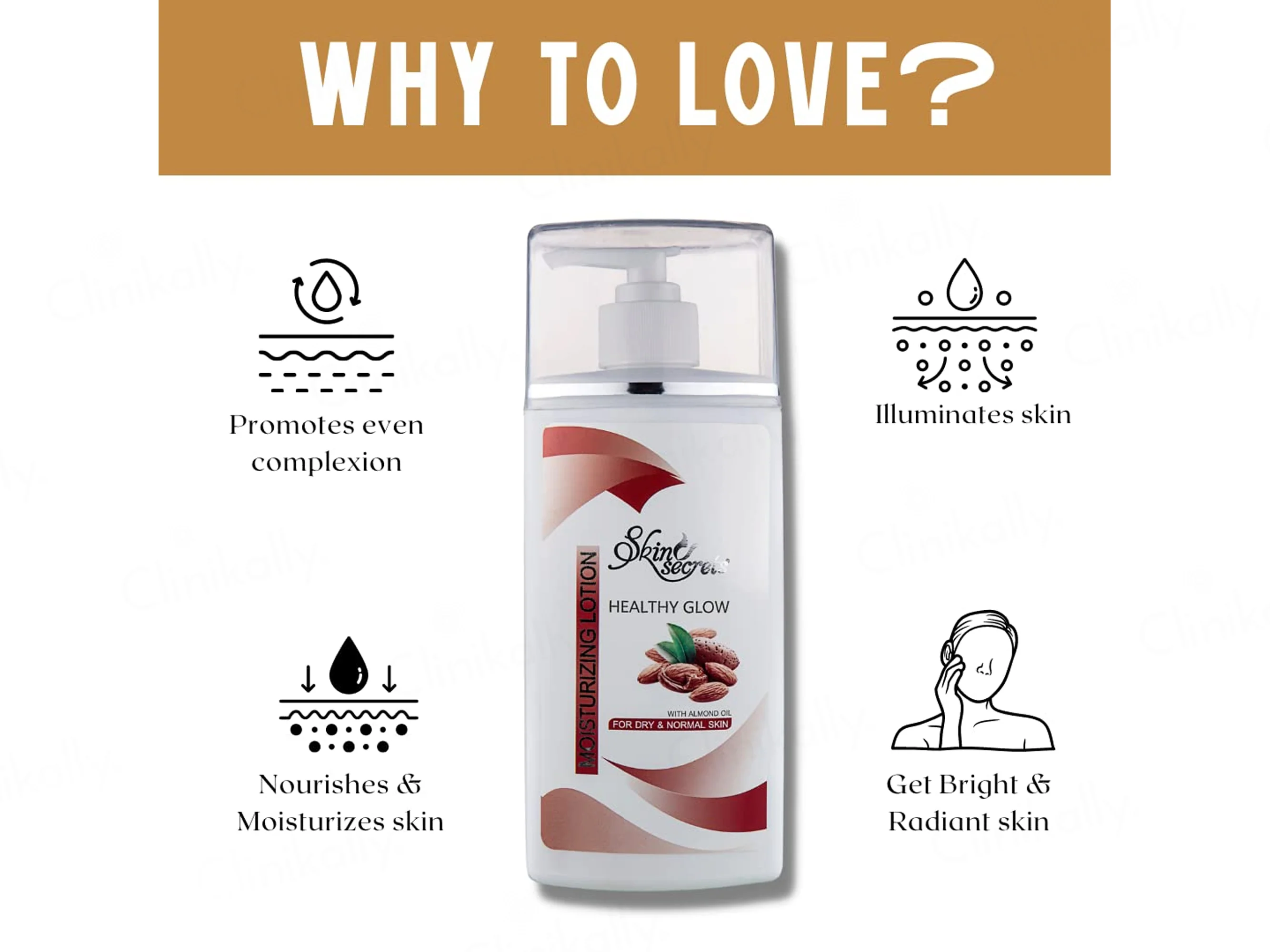 Skin Secrets Healthy Glow Moisturizing Lotion For Dry & Normal Skin - Image 2