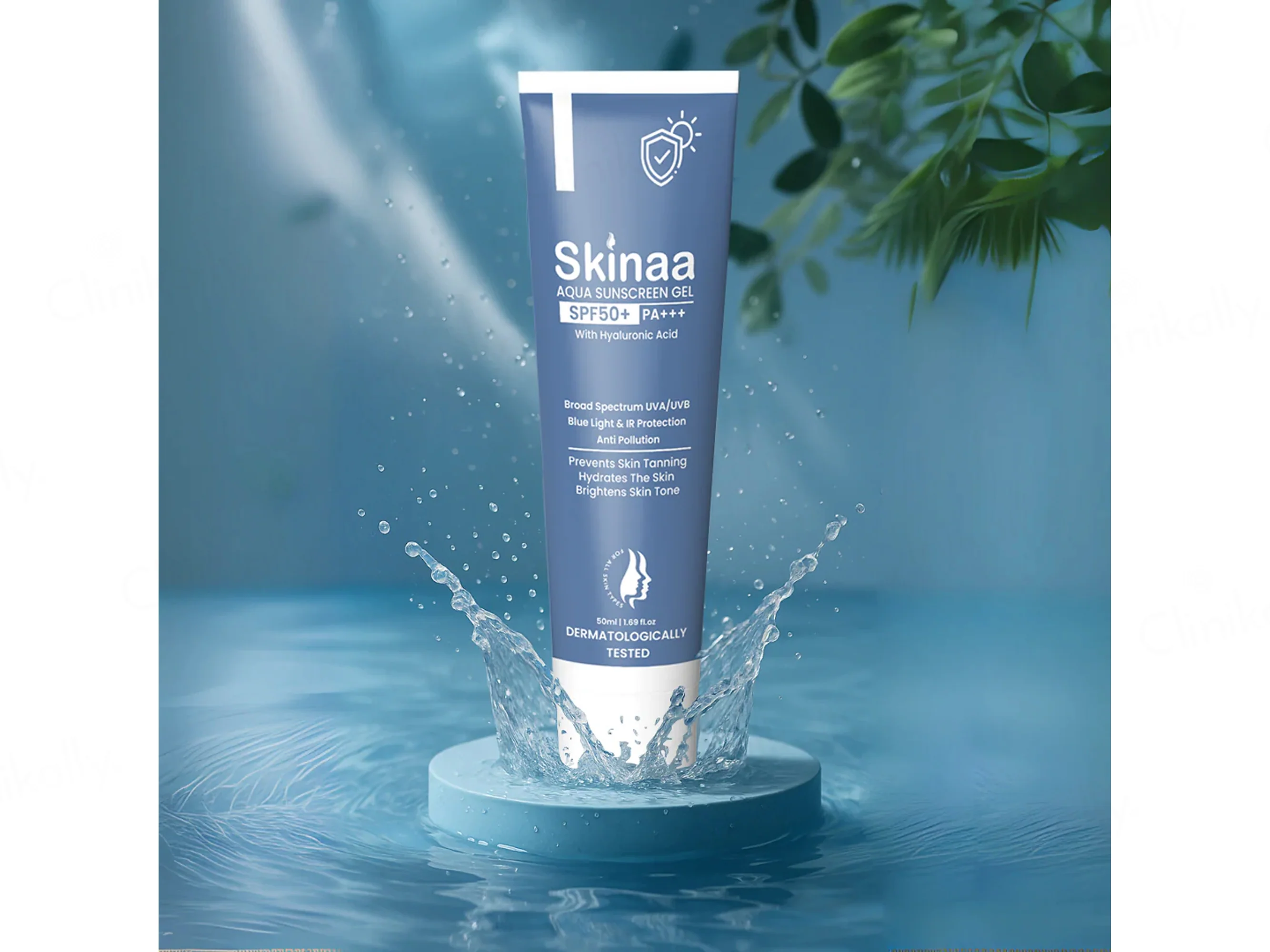 Skinaa Aqua Hyaluronic Acid Sunscreen Gel SPF 50+ PA+++ - Image 2