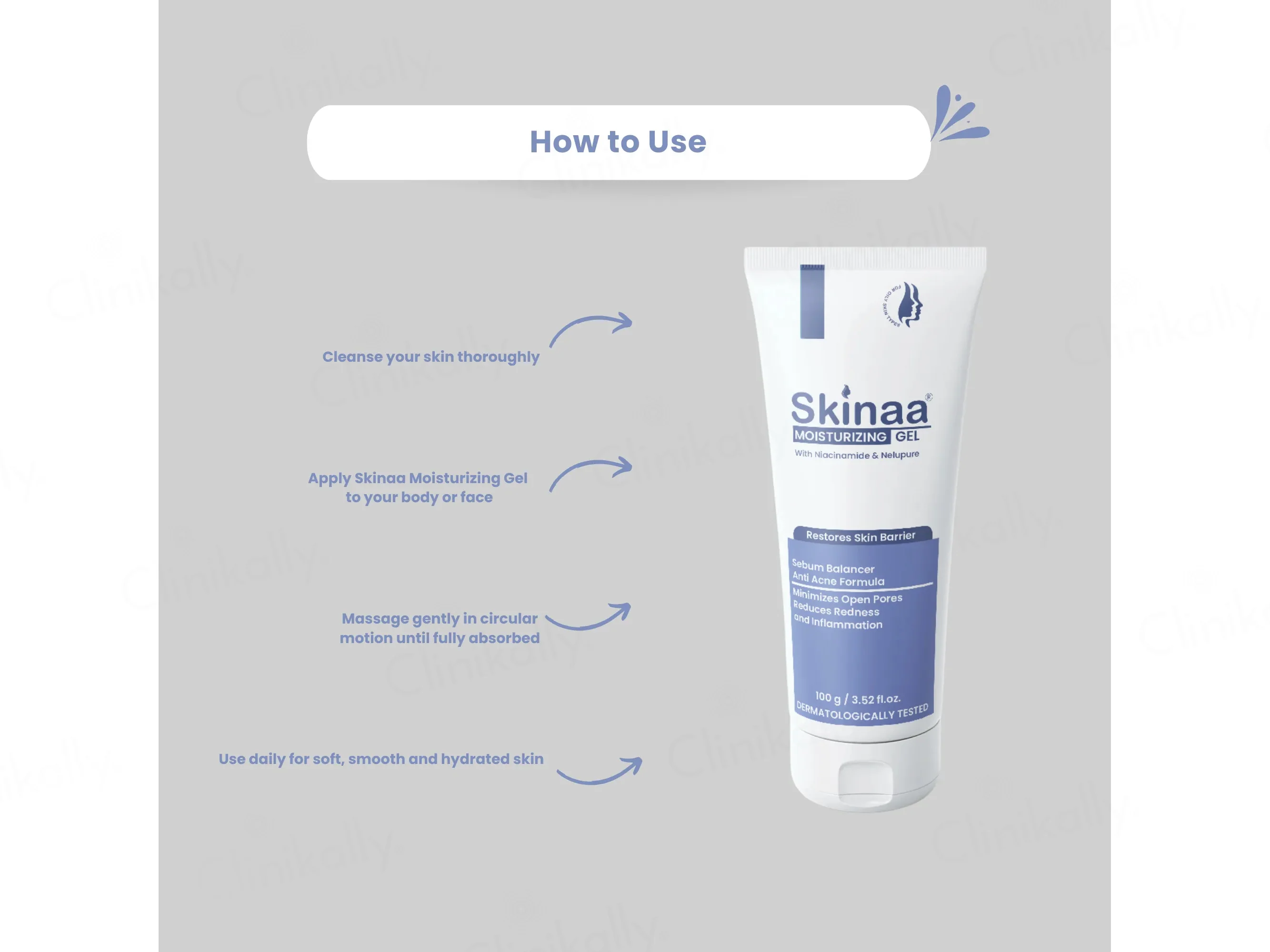 Skinaa Niacinamide and Nelupure Moisturizing Gel - Image 3