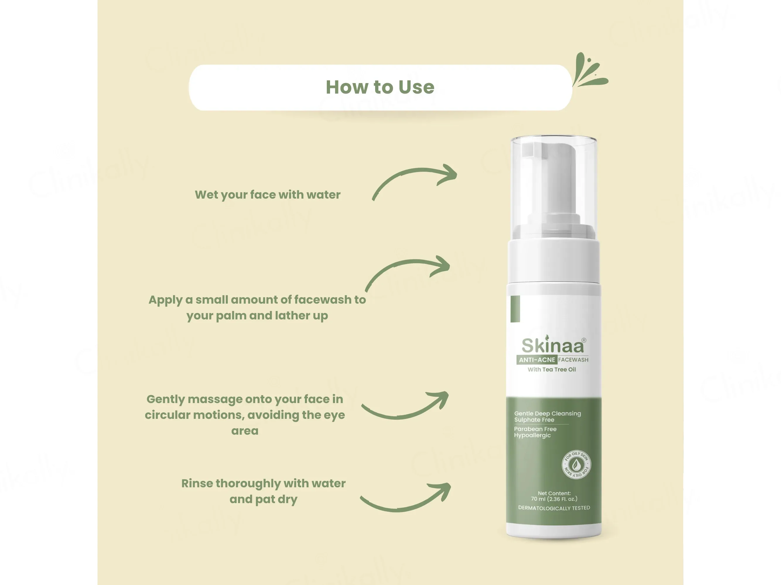 Skinaa Tea Tree Oil Anti-Acne Facewash - Image 3