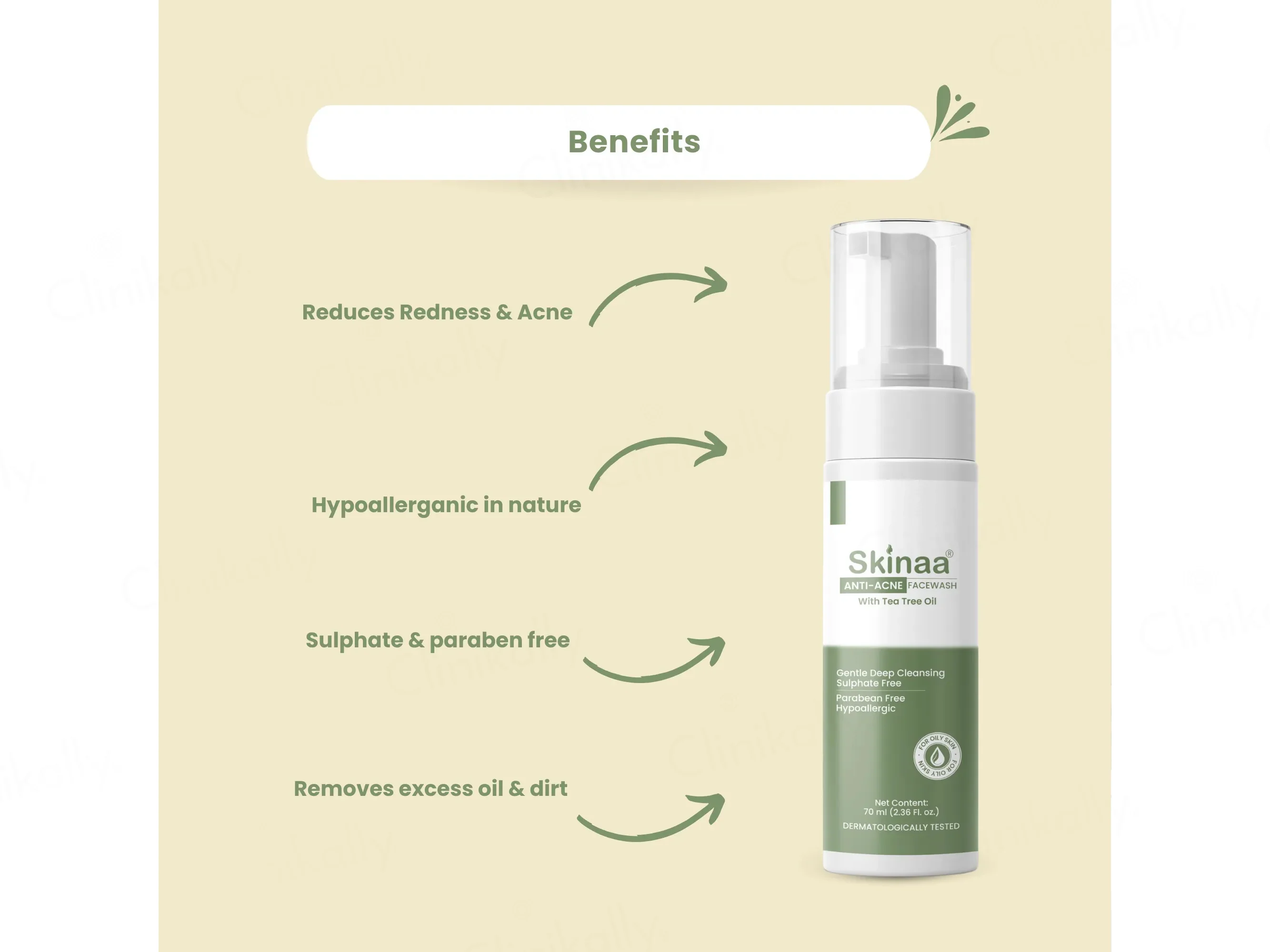 Skinaa Tea Tree Oil Anti-Acne Facewash - Image 4