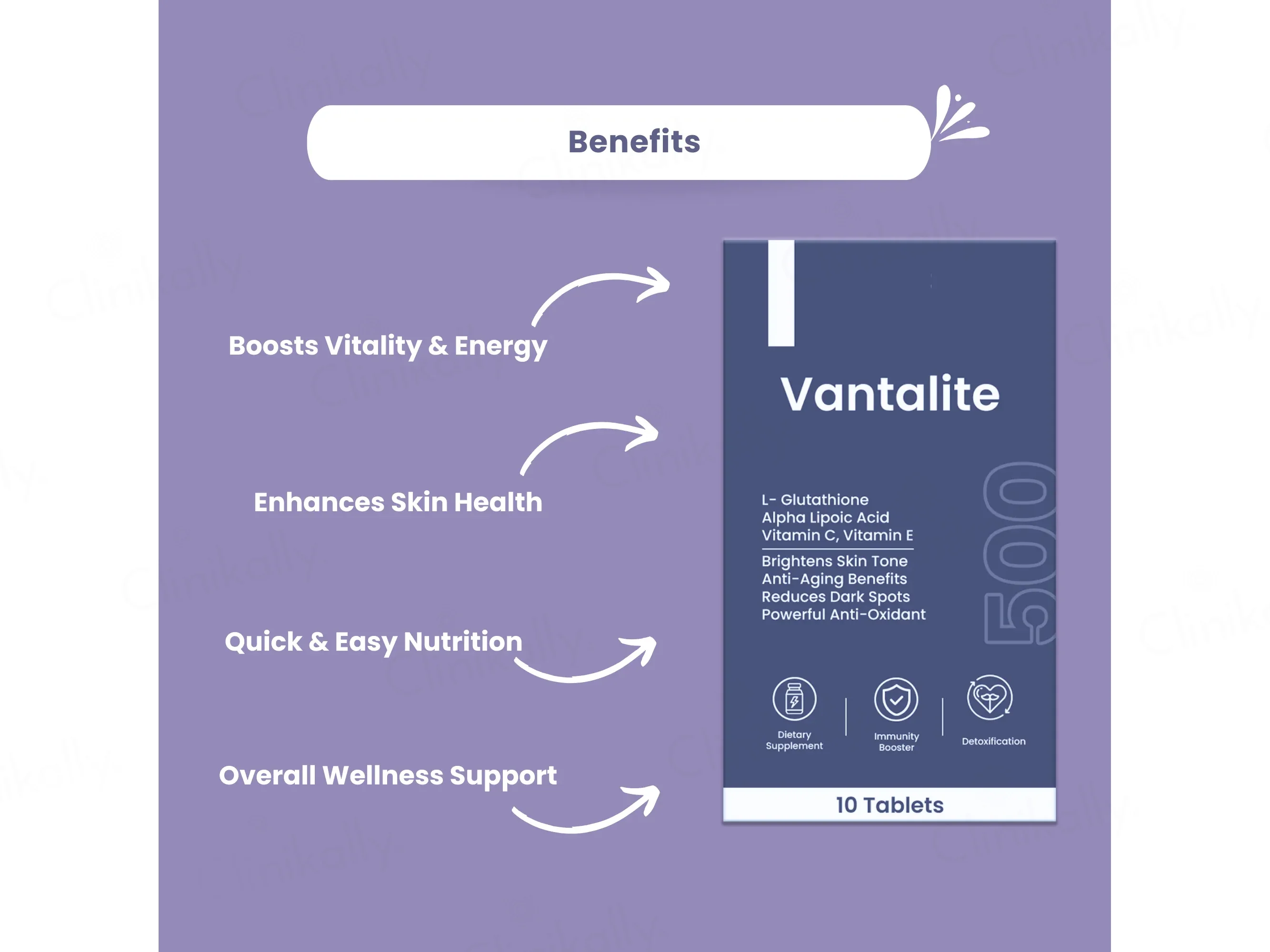 Skinaa Vantalite-500 Skin Supplement Tablet - Image 4