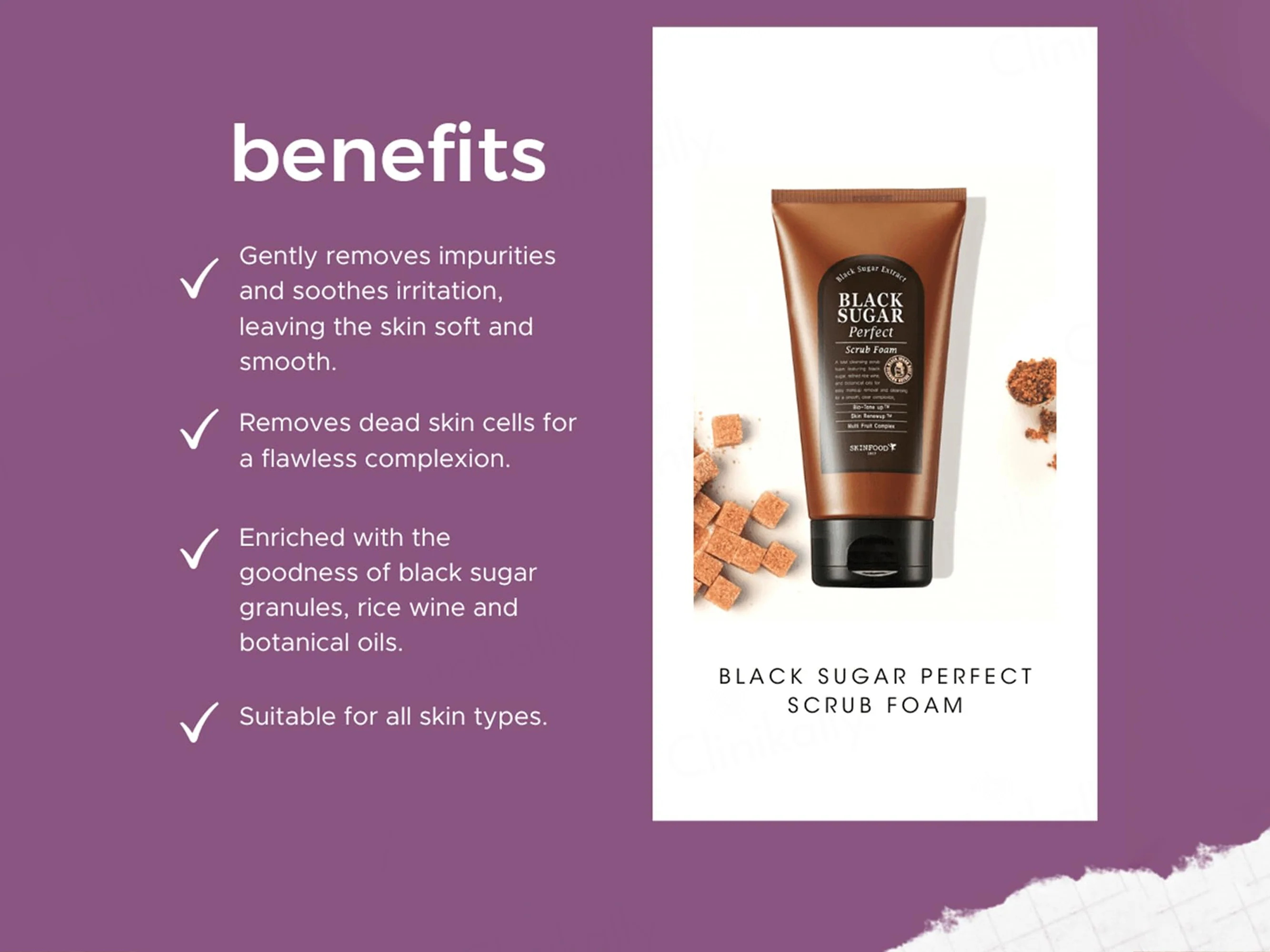 SKINFOOD Black Sugar Perfect Scrub Foam - Image 3