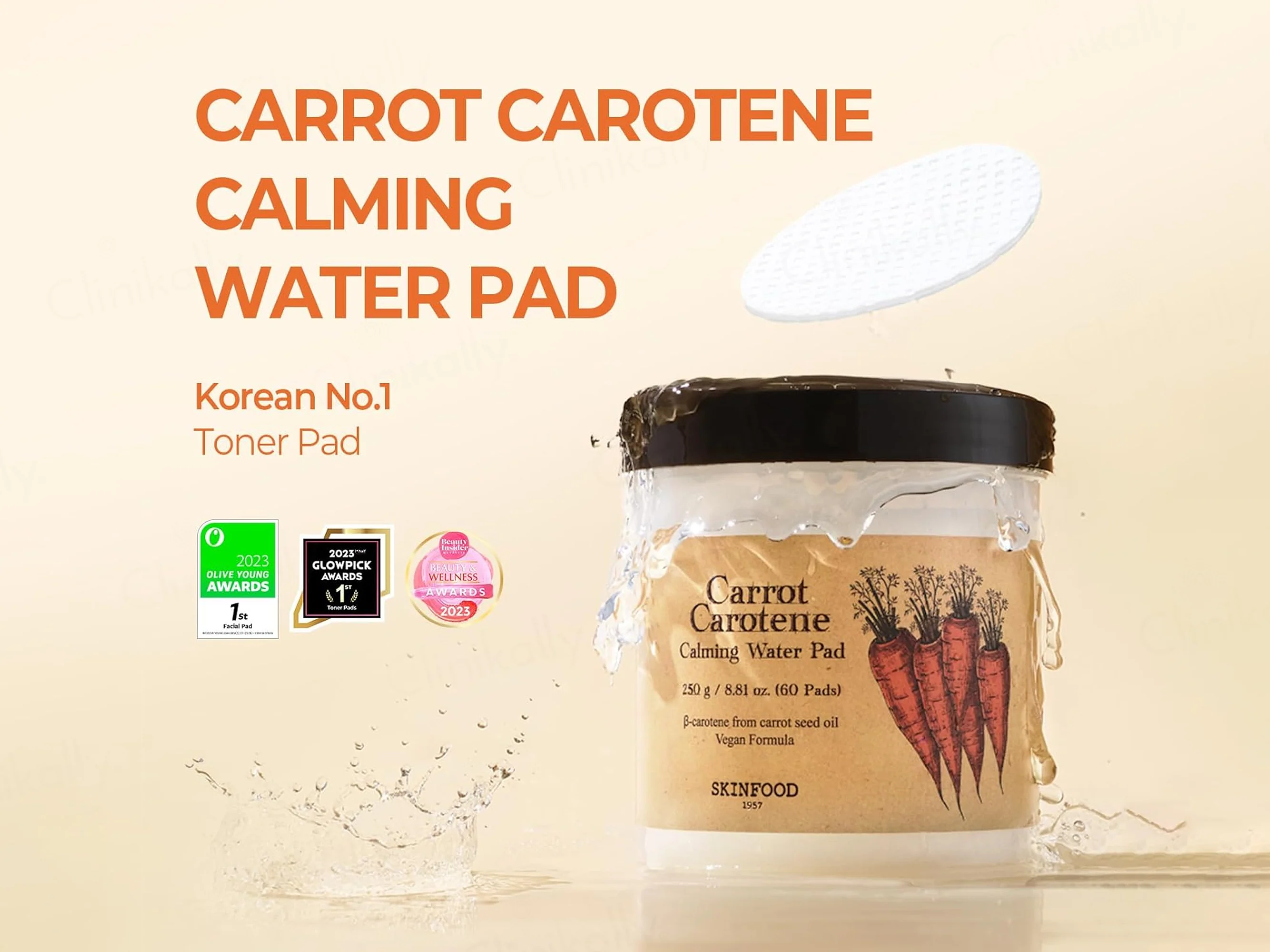 SKINFOOD Carrot Carotene Calming Water Pad - Image 2