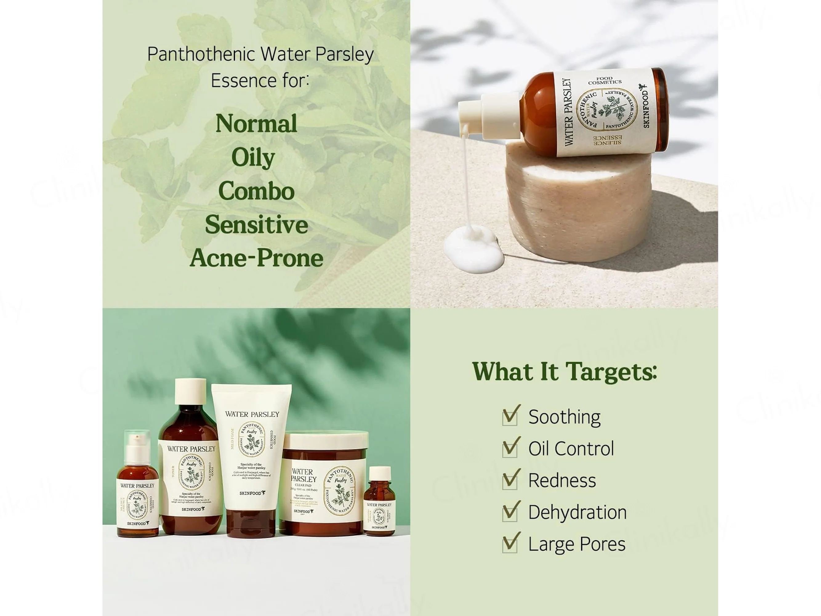 SKINFOOD Pantothenic Water Parsley Silence Essence - Image 4