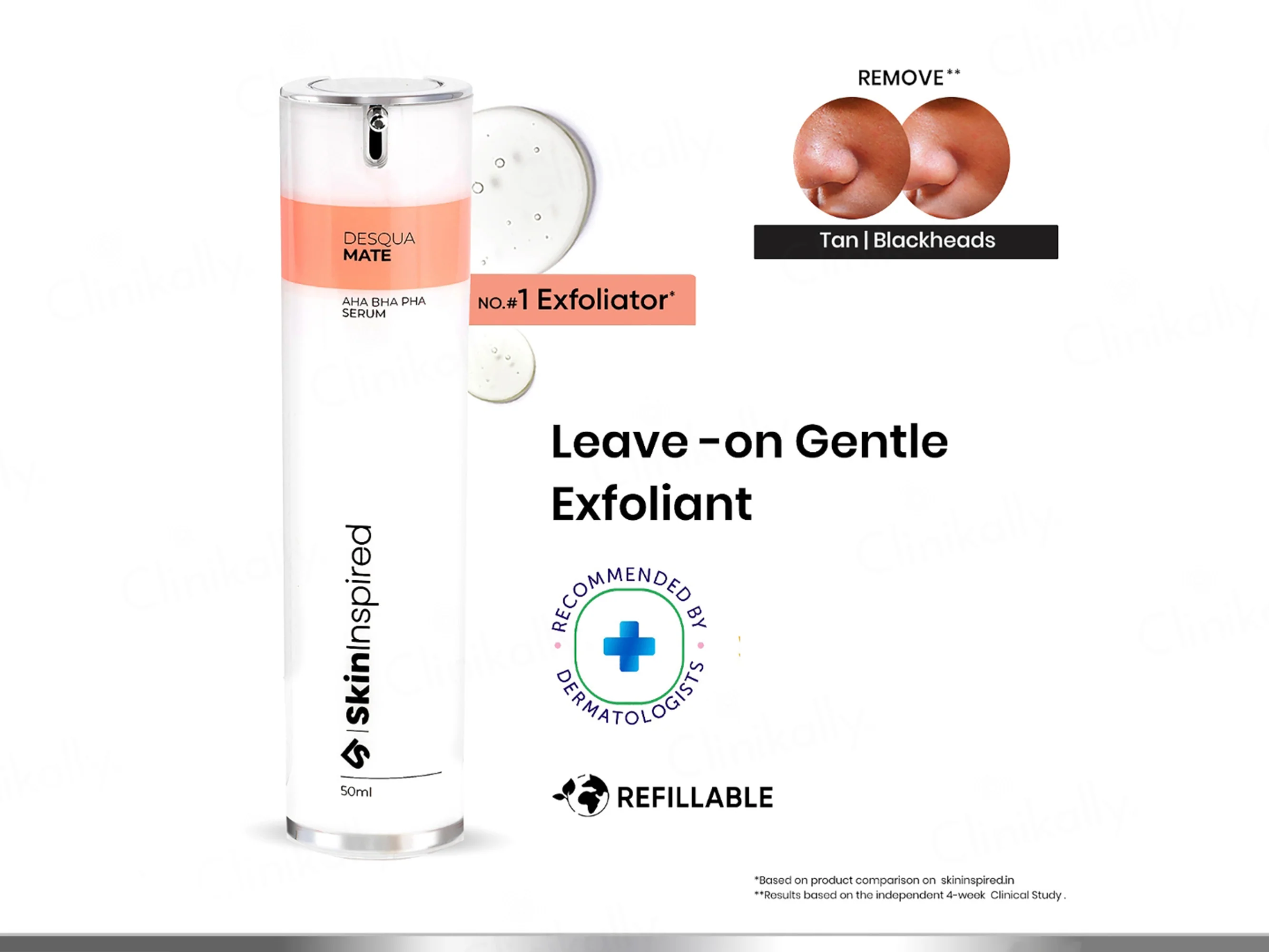 SkinInspired Desqua Mate AHA BHA PHA Face Serum - Image 3
