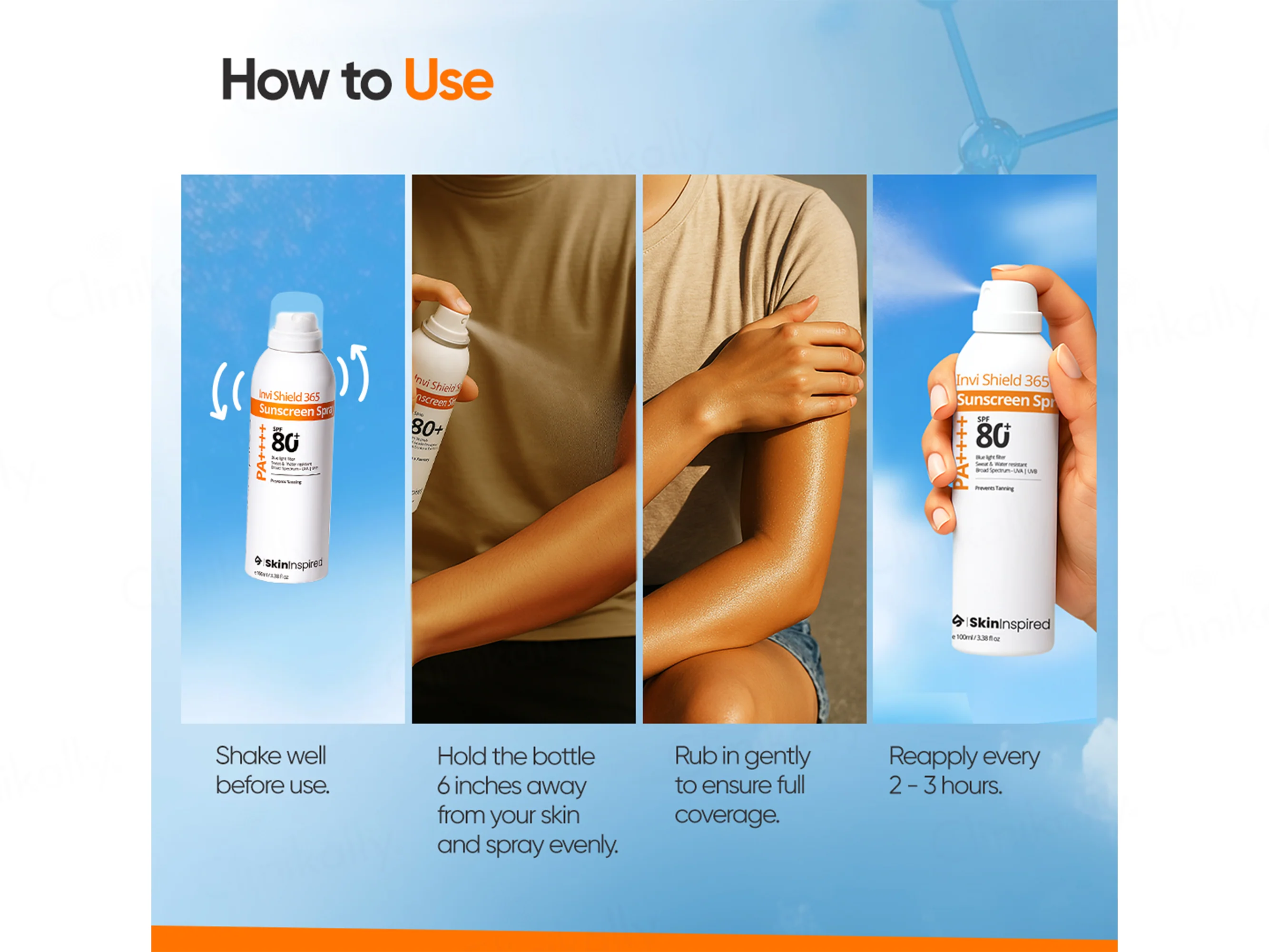 SkinInspired Invi Shield 365 Sunscreen Spray SPF 80+ PA++++ - Image 7