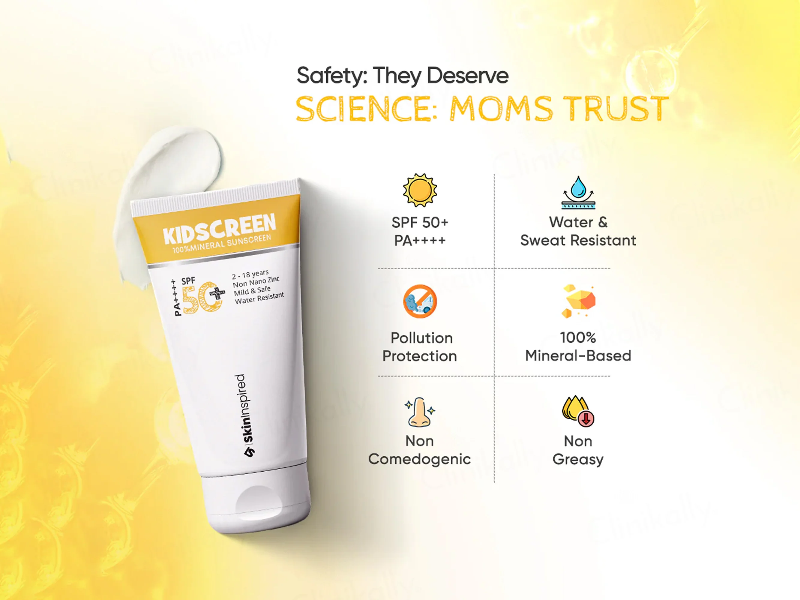 SkinInspired Kidscreen 100% Mineral Sunscreen SPF 50+ PA++++ - Image 3