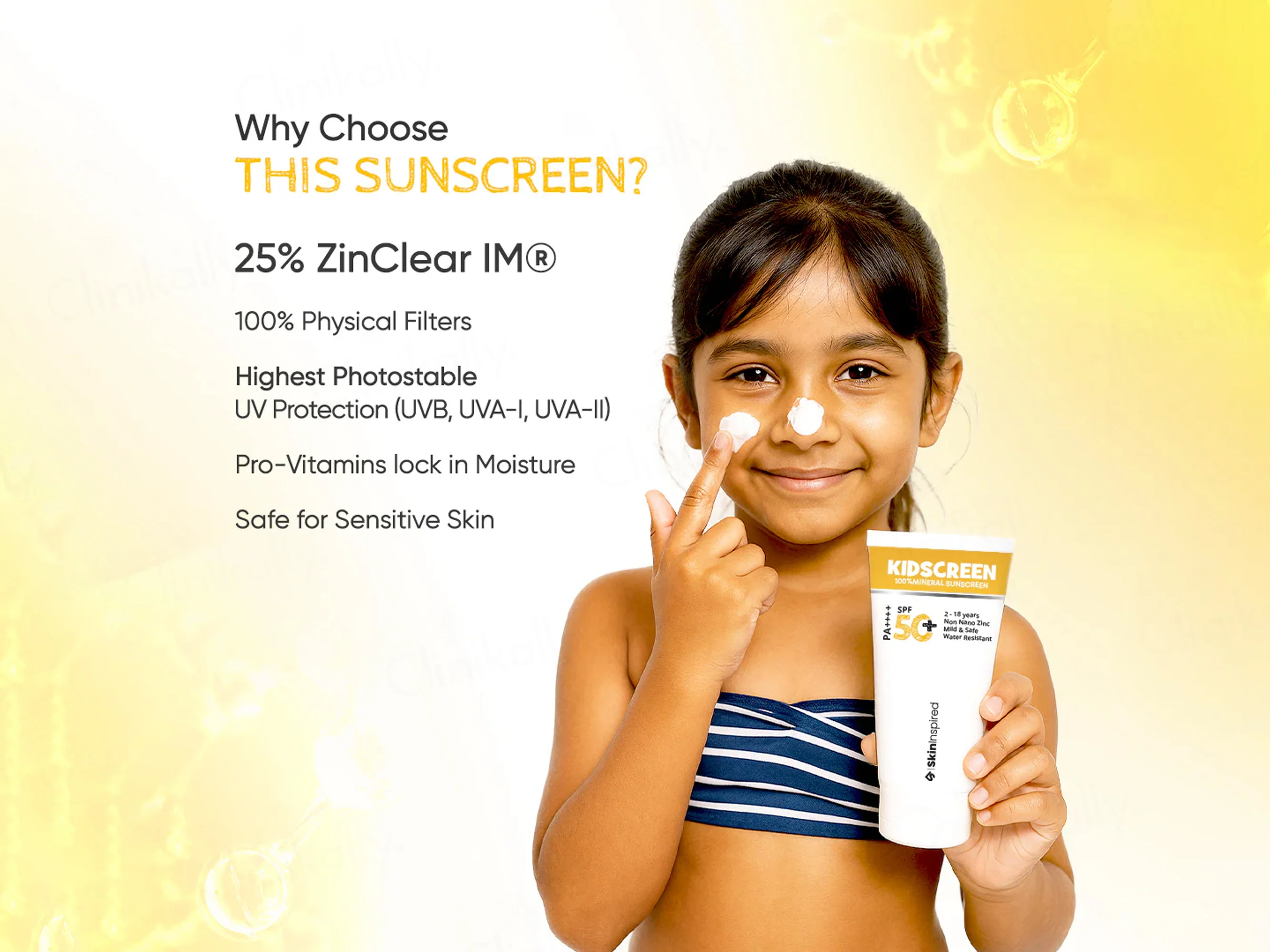SkinInspired Kidscreen 100% Mineral Sunscreen SPF 50+ PA++++ - Image 5