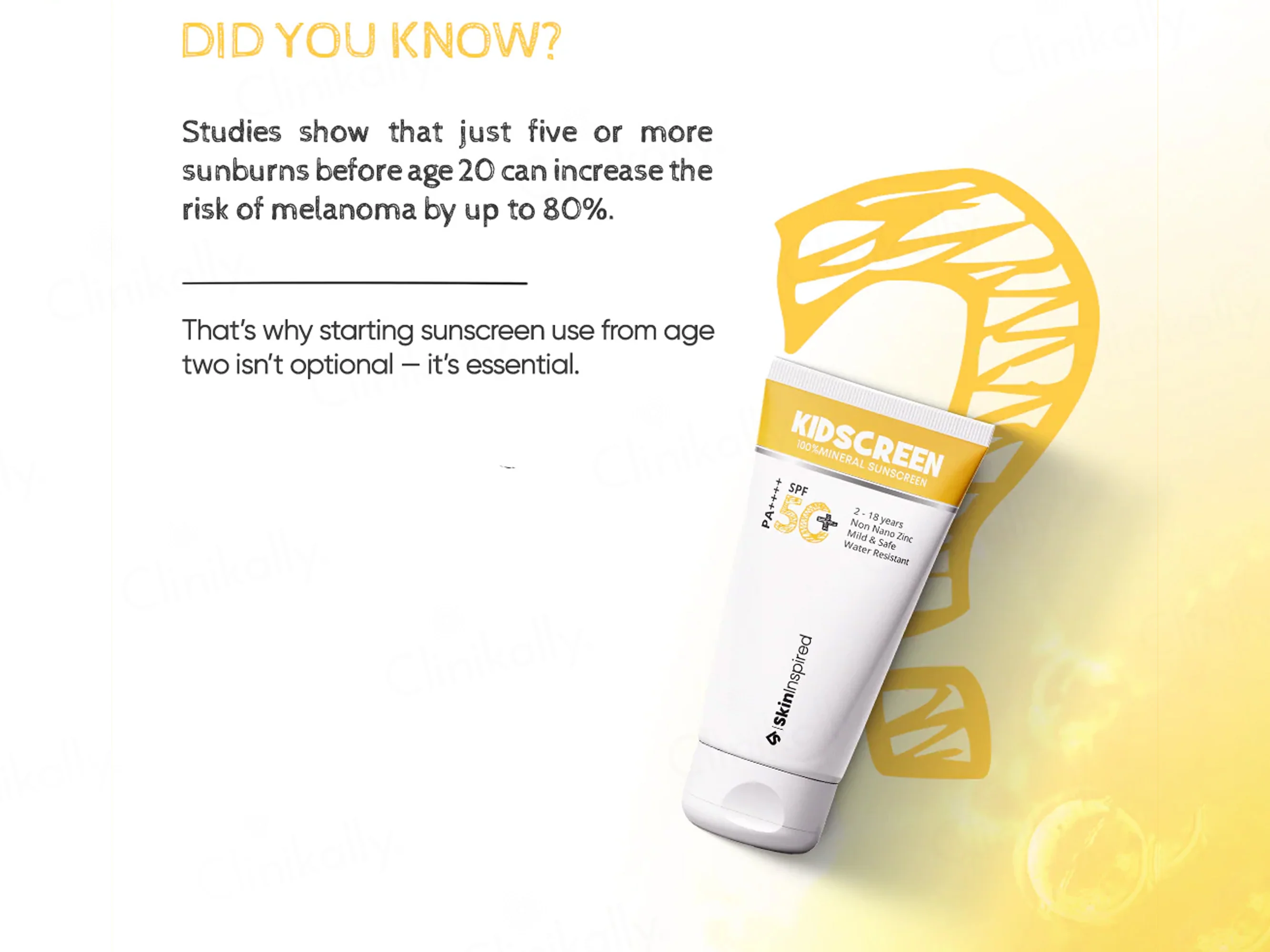 SkinInspired Kidscreen 100% Mineral Sunscreen SPF 50+ PA++++ - Image 9