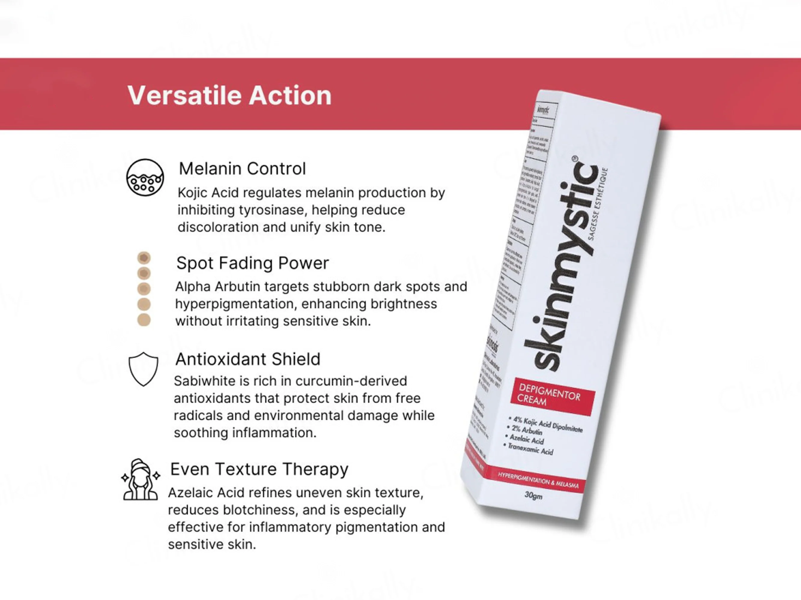 Skinmystic Depigmentor Cream For Hyperpigmentation & Melasma - Image 3