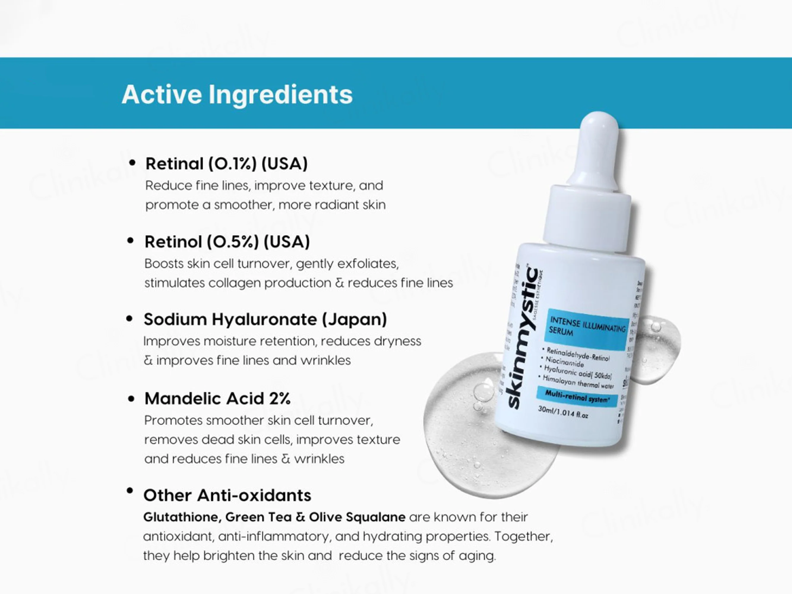 Skinmystic Intense Illuminating Face Serum With Multi-Retinol System - Image 2