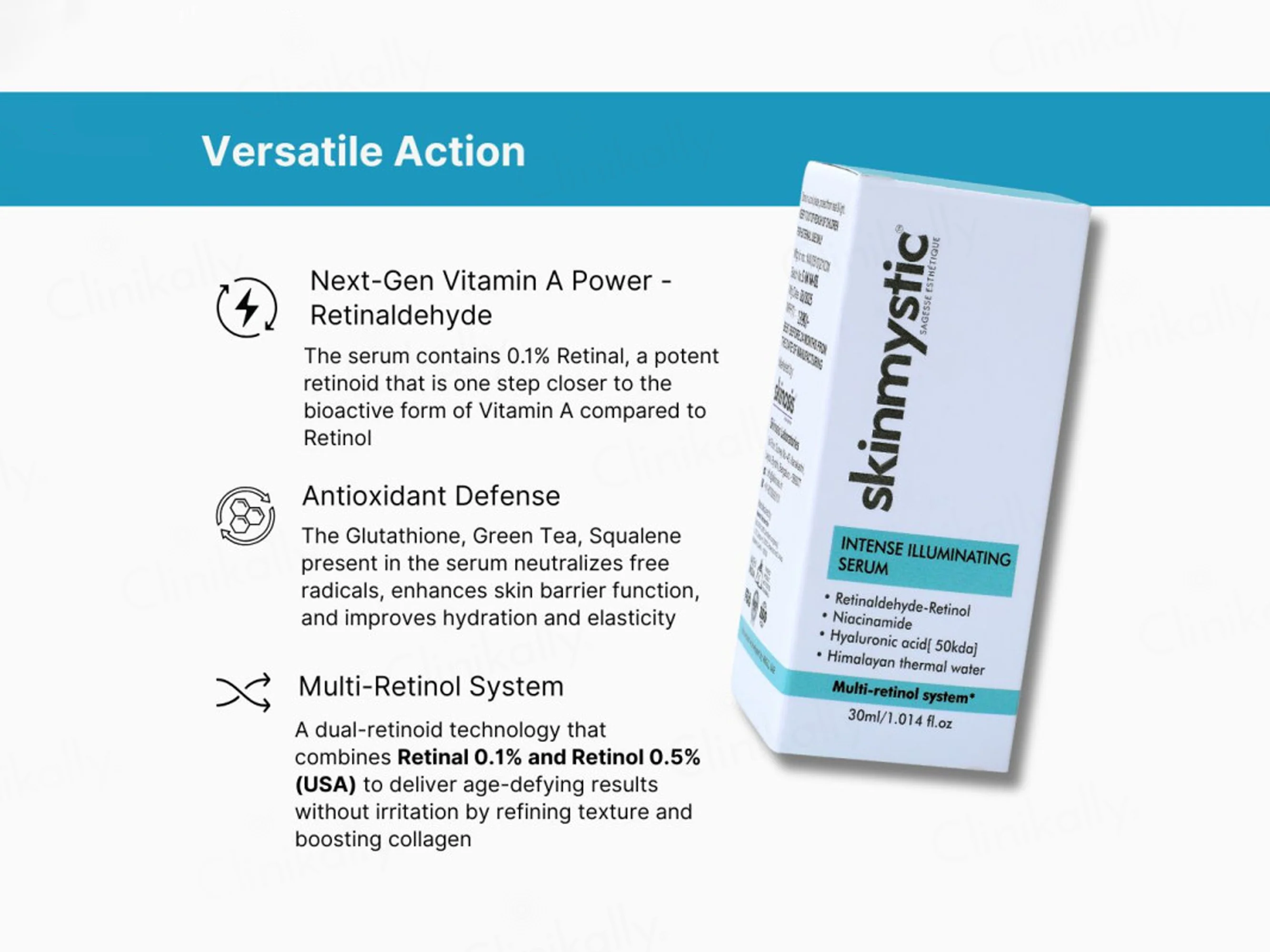 Skinmystic Intense Illuminating Face Serum With Multi-Retinol System - Image 3
