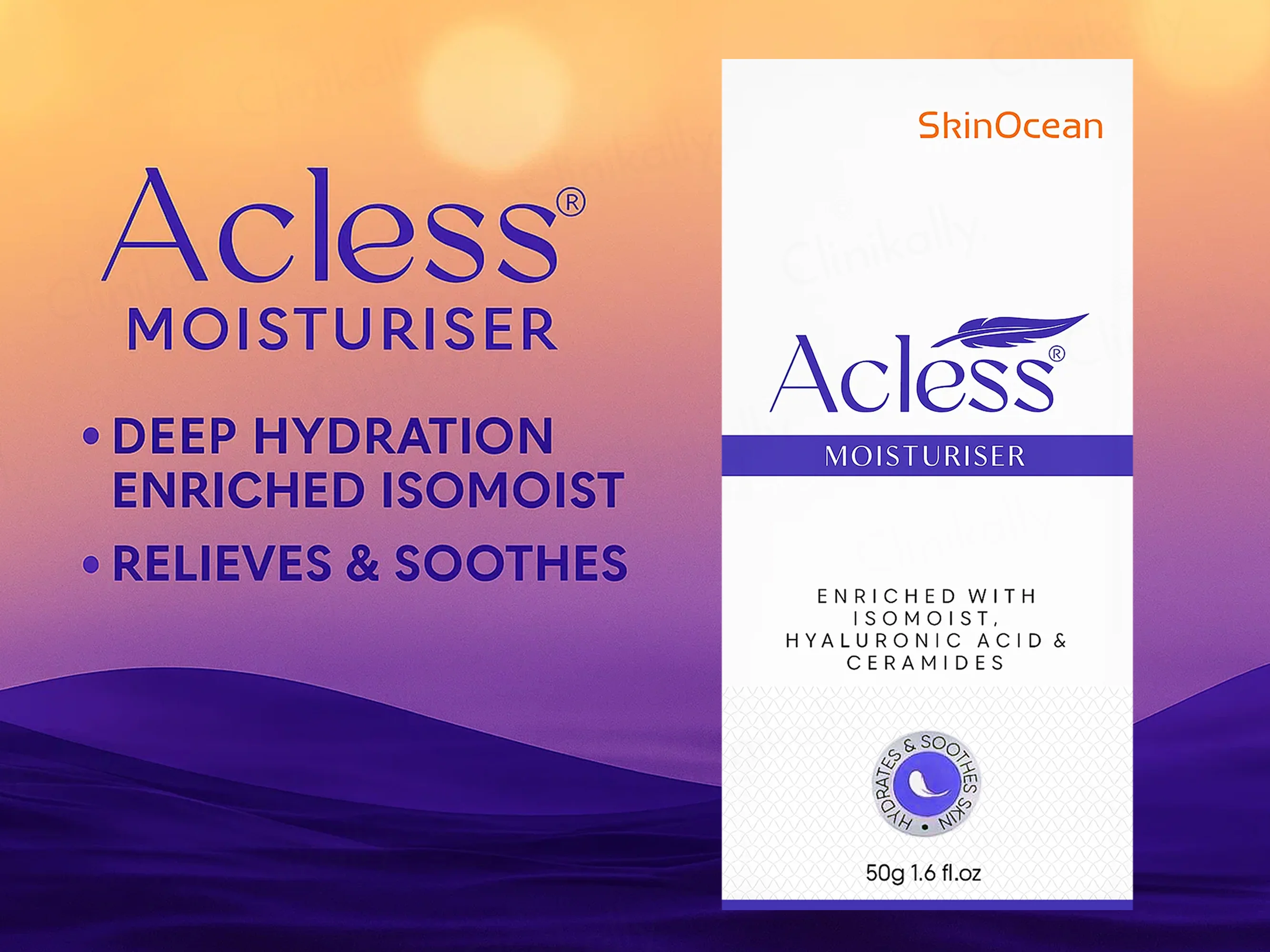 SkinOcean Acless Ceramides & Hyaluronic Acid Moisturiser - Image 5