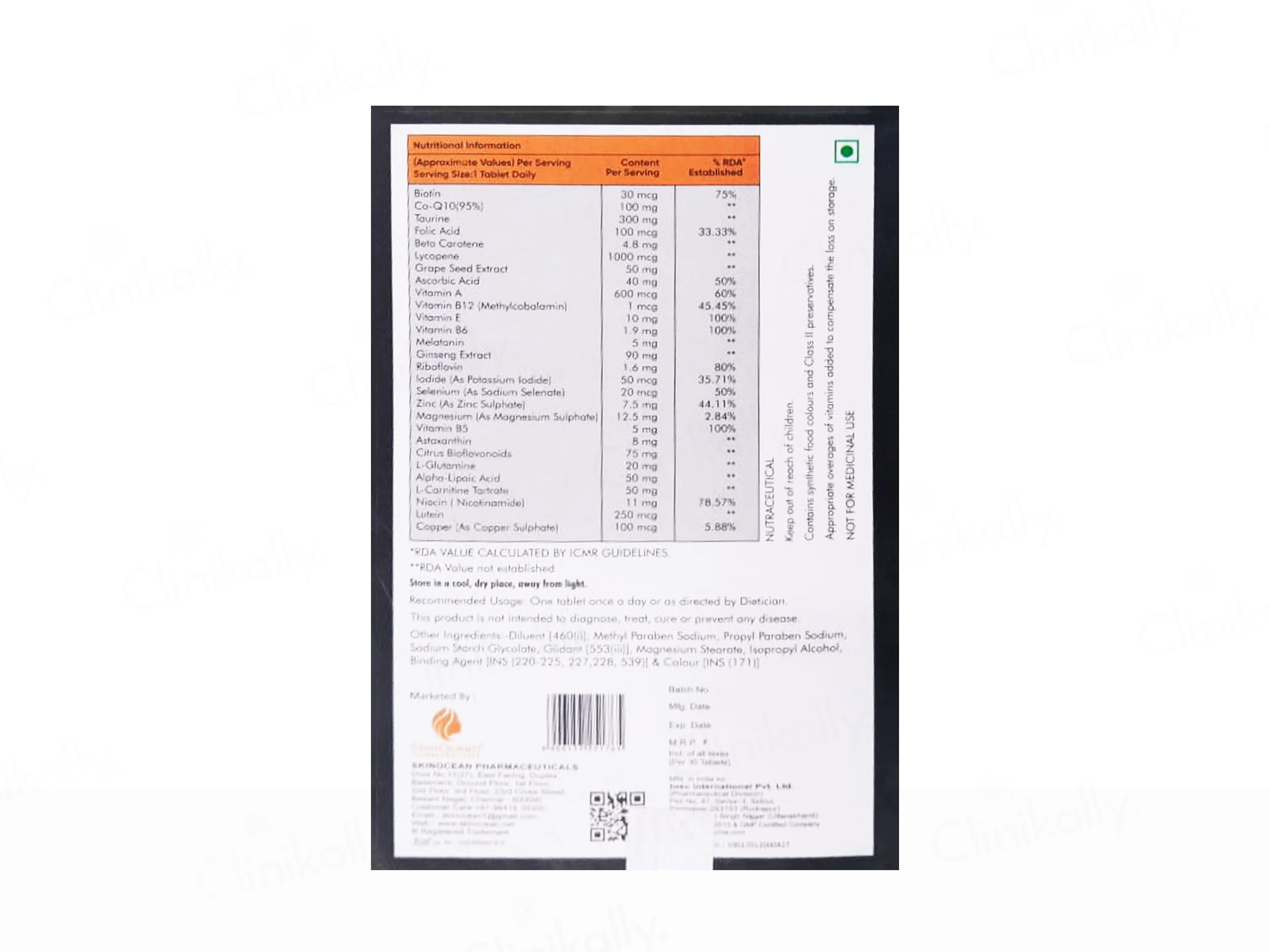 SkinOcean Hairocean Nutraceutical Tablet - Image 2