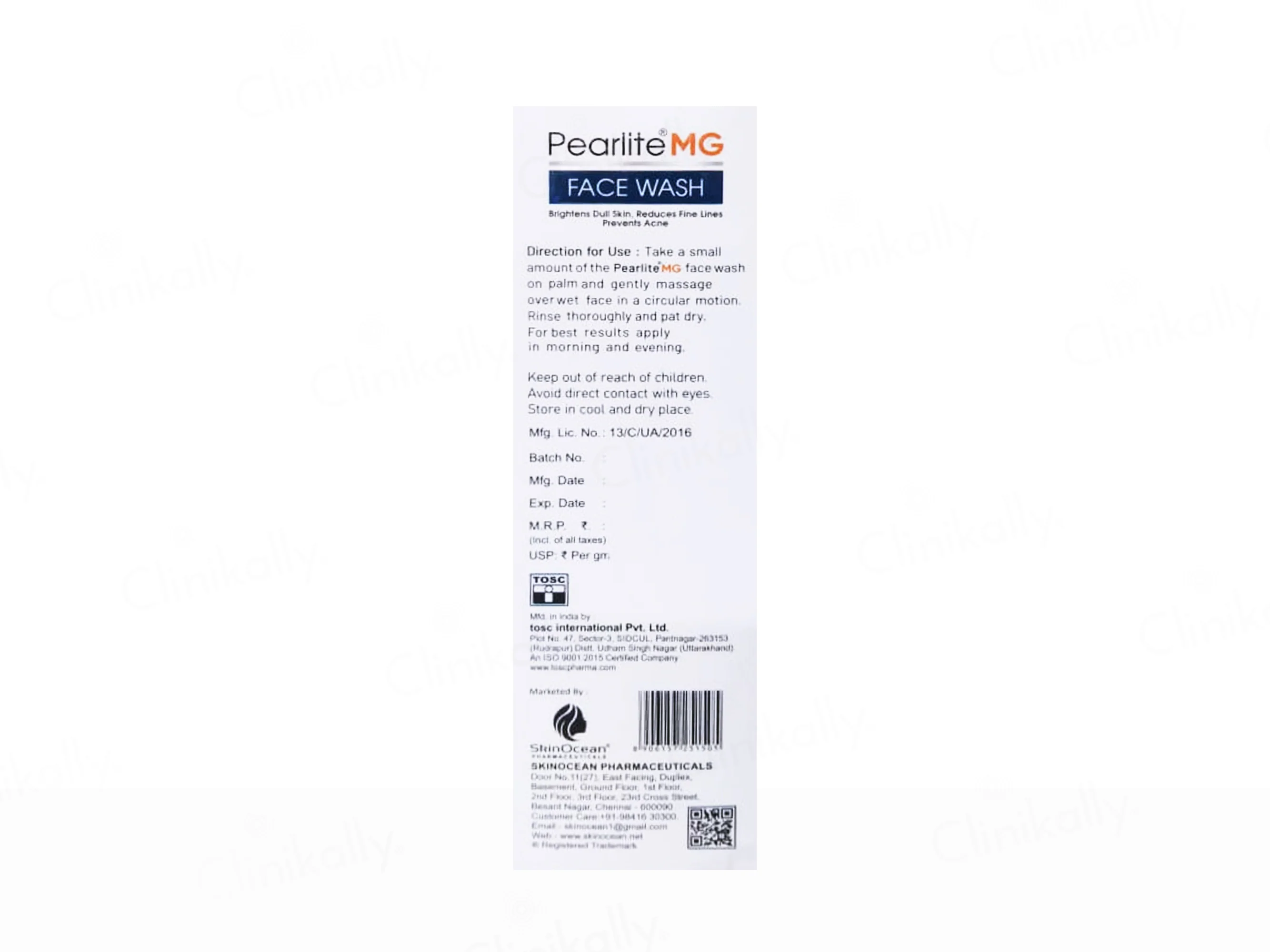 SkinOcean Pearlite MG Face Wash - Image 3