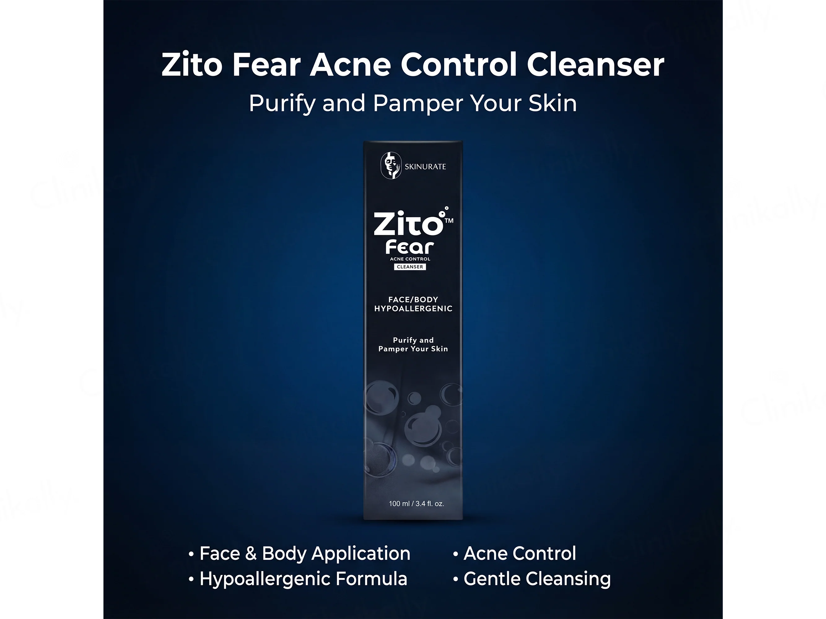 Skinurate Zito Fear Acne Control Hypoallergenic Face & Body Cleanser - Image 3