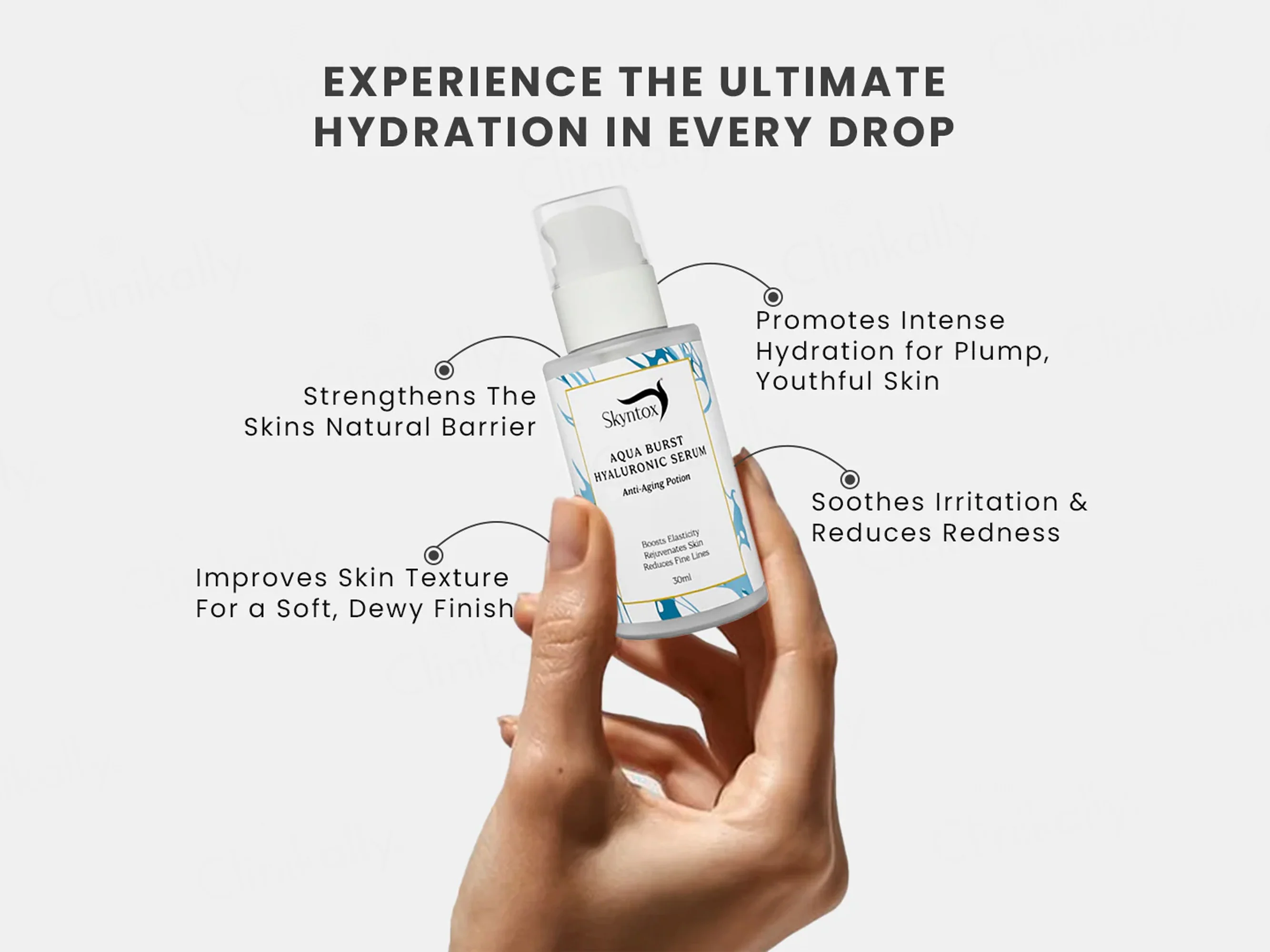 Skyntox Aqua Burst Hyaluronic Anti-Aging Potion Face Serum - Image 5