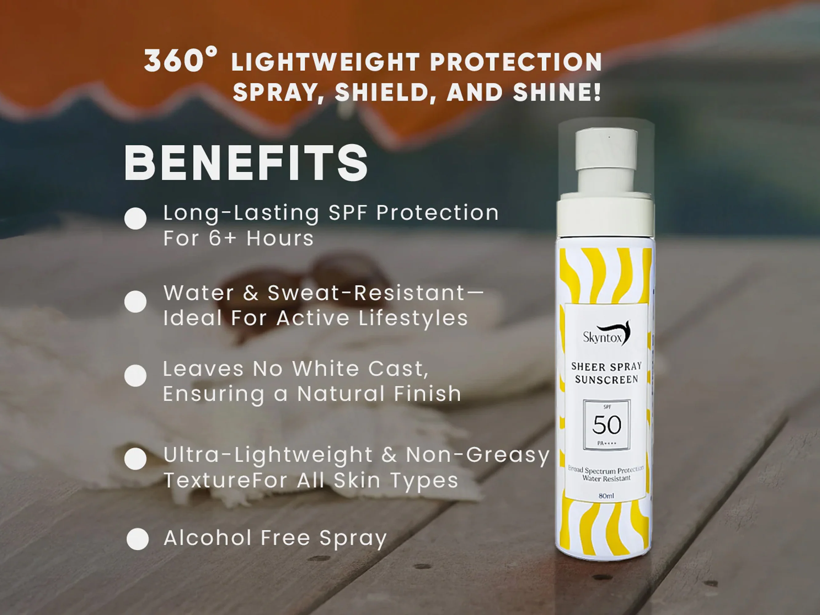 Skyntox Sheer Spray Sunscreen SPF 50 PA++++ - Image 5