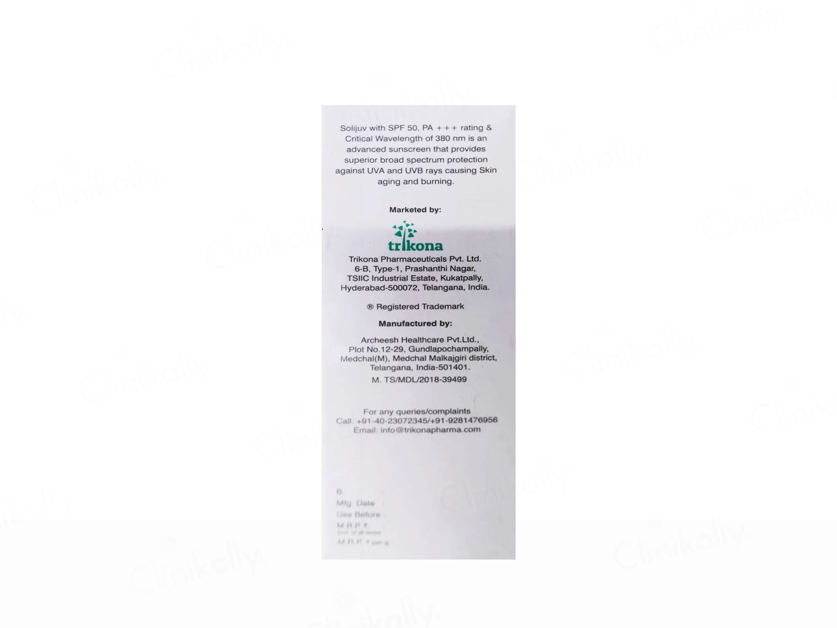 Solijuv Superior Sunscreen Gel SPF 50 PA+++ - Image 2