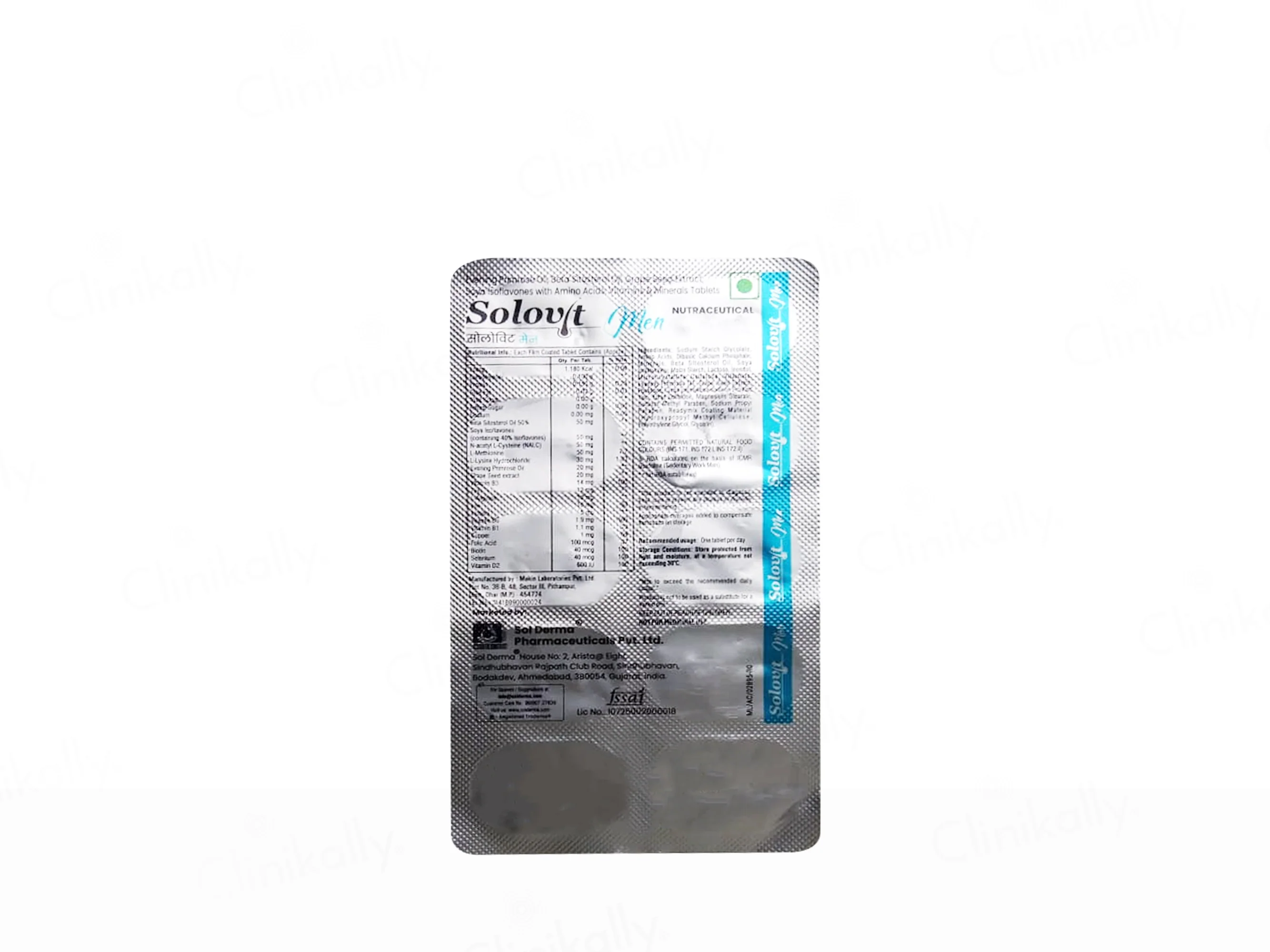 Solovit Men Hair Growth Nutraceutical Tablet For Adult Men - Image 3